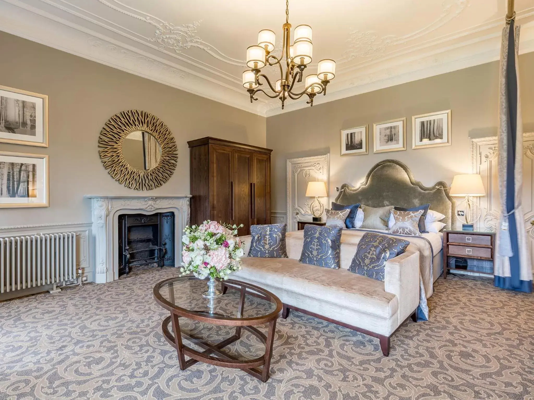 Bedroom, Seating Area in Rhinefield House Hotel