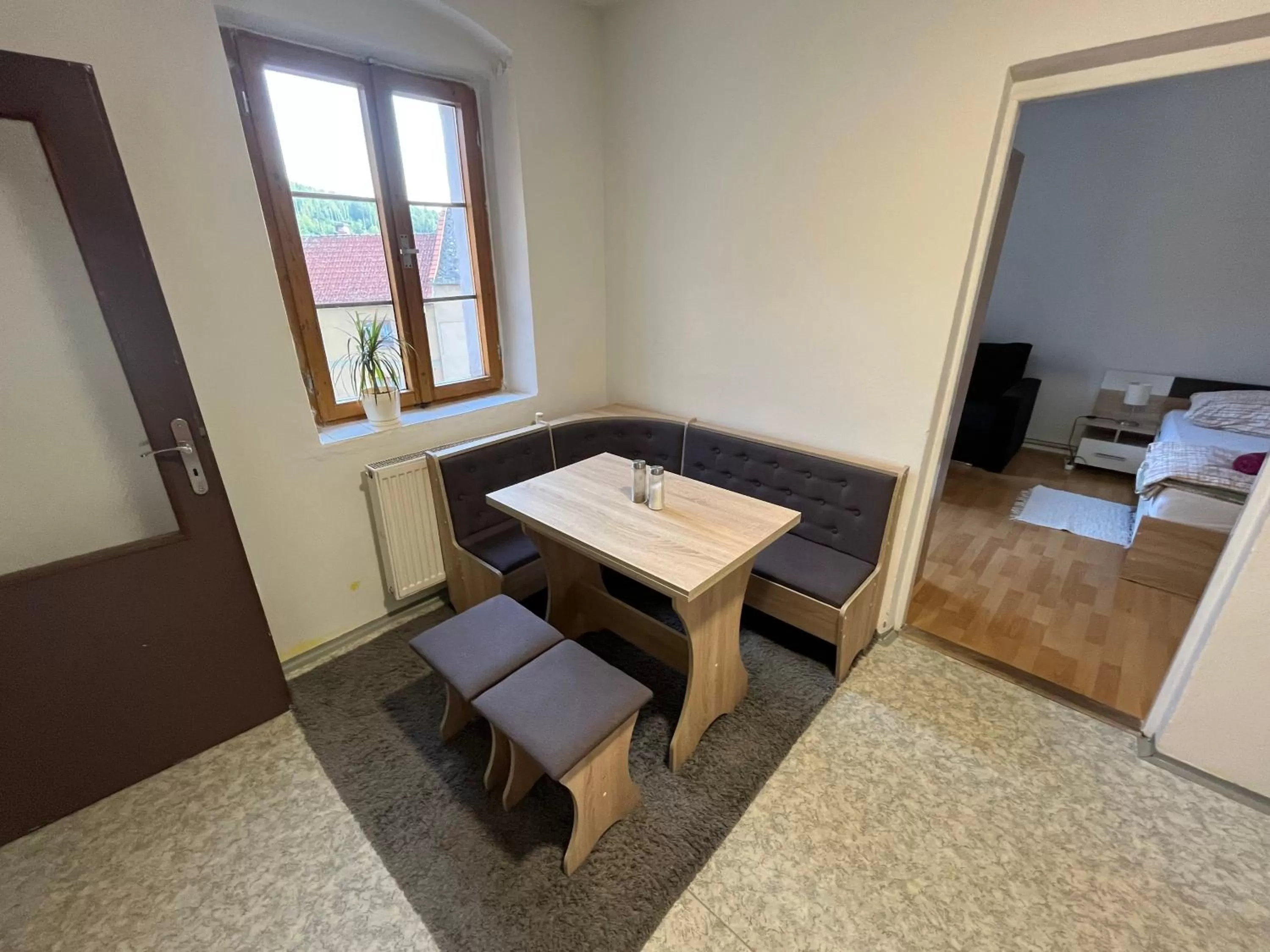 kitchen, Bed in H@M Penzion