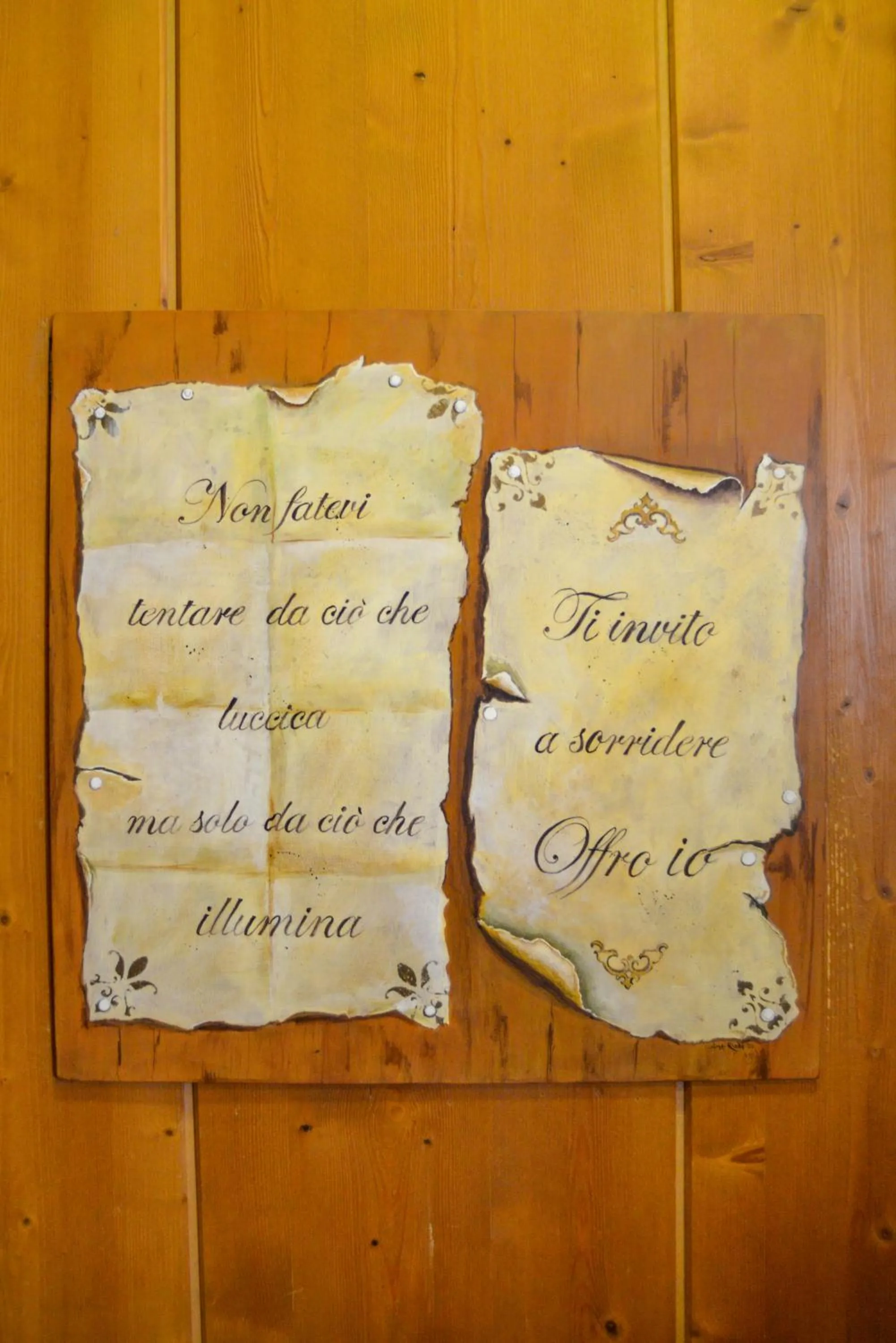 Decorative detail in Hotel Stelvio