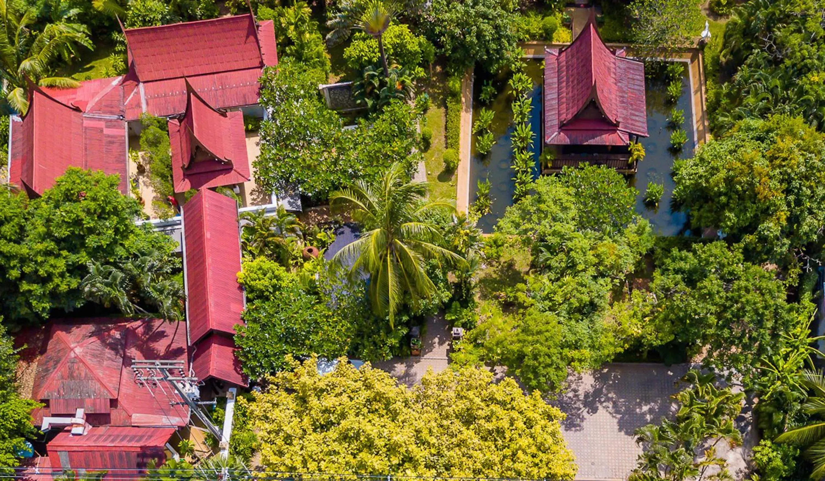 Bird's eye view, Bird's-eye View in Ban Keaw Villas