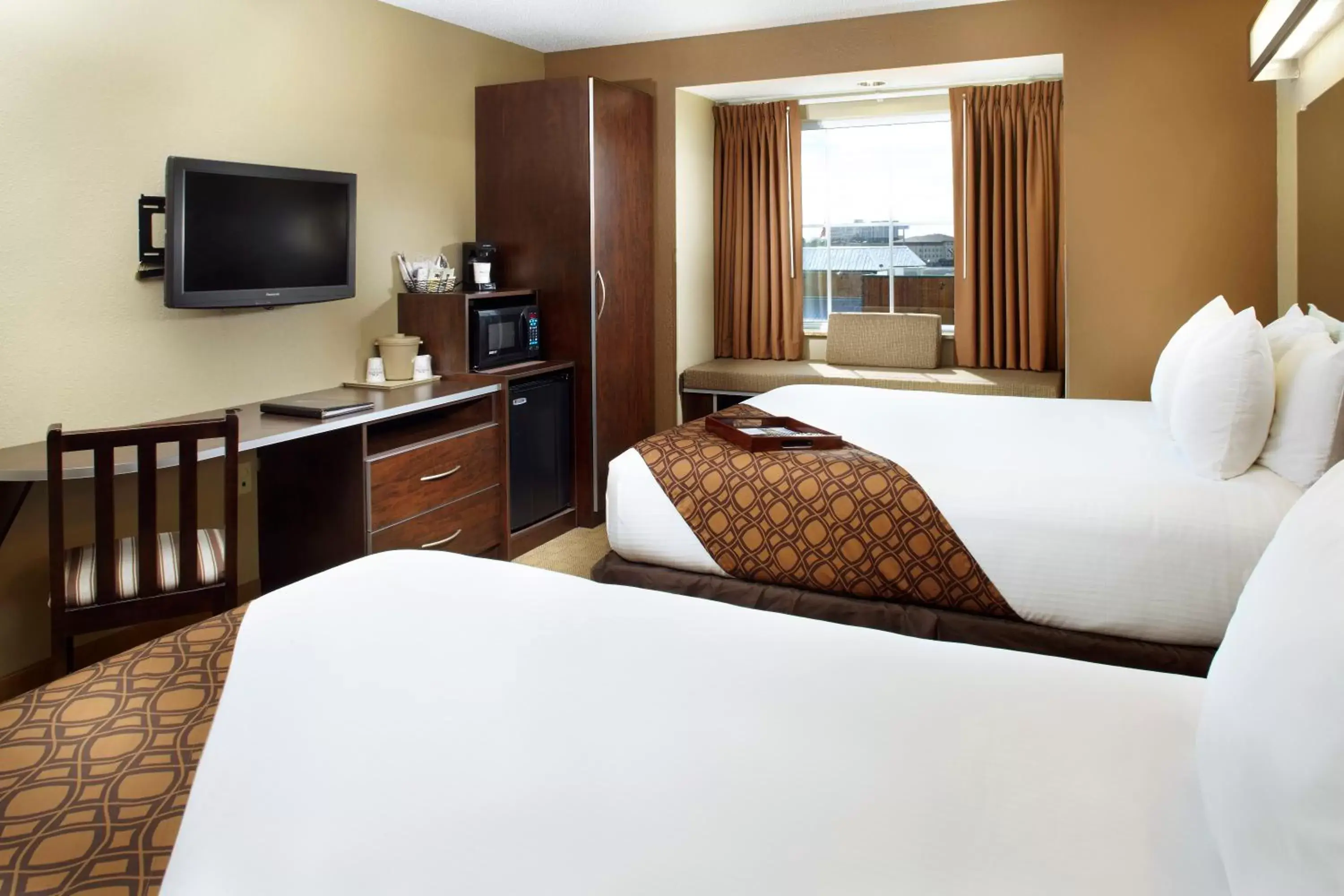 Bedroom, Room Photo in Microtel Inn & Suites by Wyndham Wheeling at The Highlands
