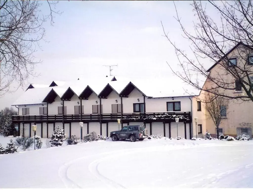 Property building, Winter in Kircheiber Hof