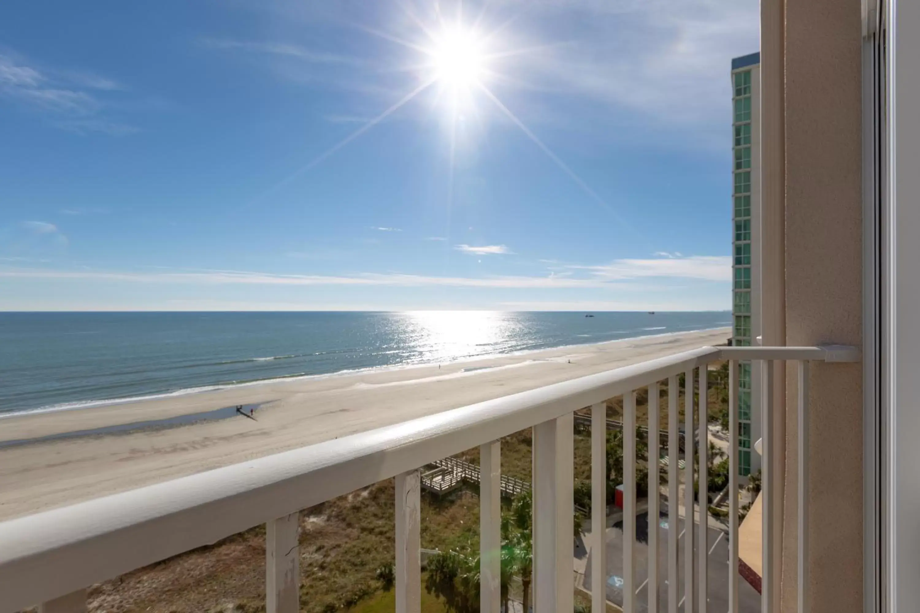 Balcony/Terrace, Sea View in Maritime Beach Club by Capital Vacations