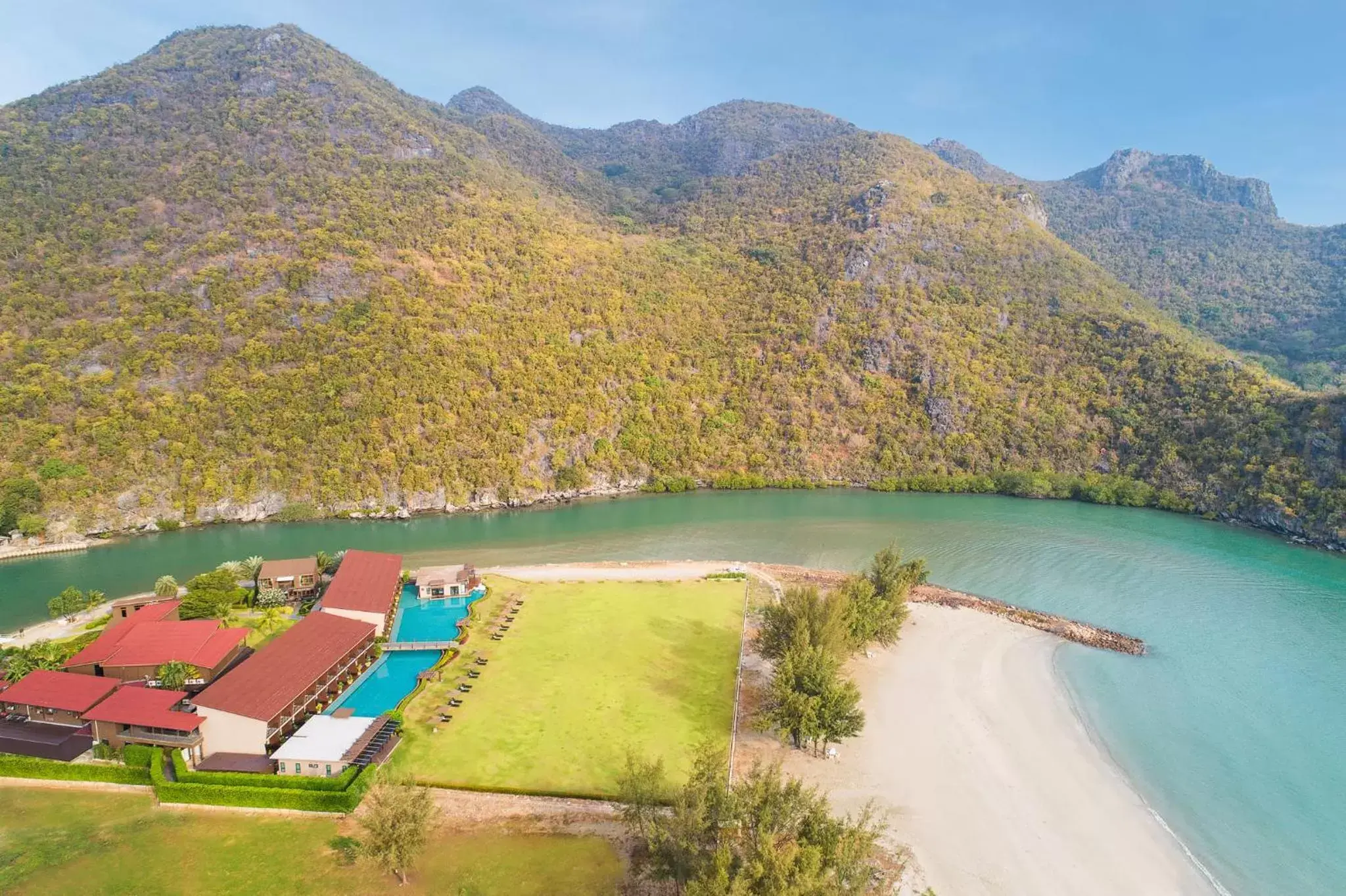 Natural landscape, Bird's-eye View in La Isla Pranburi Beach Resort