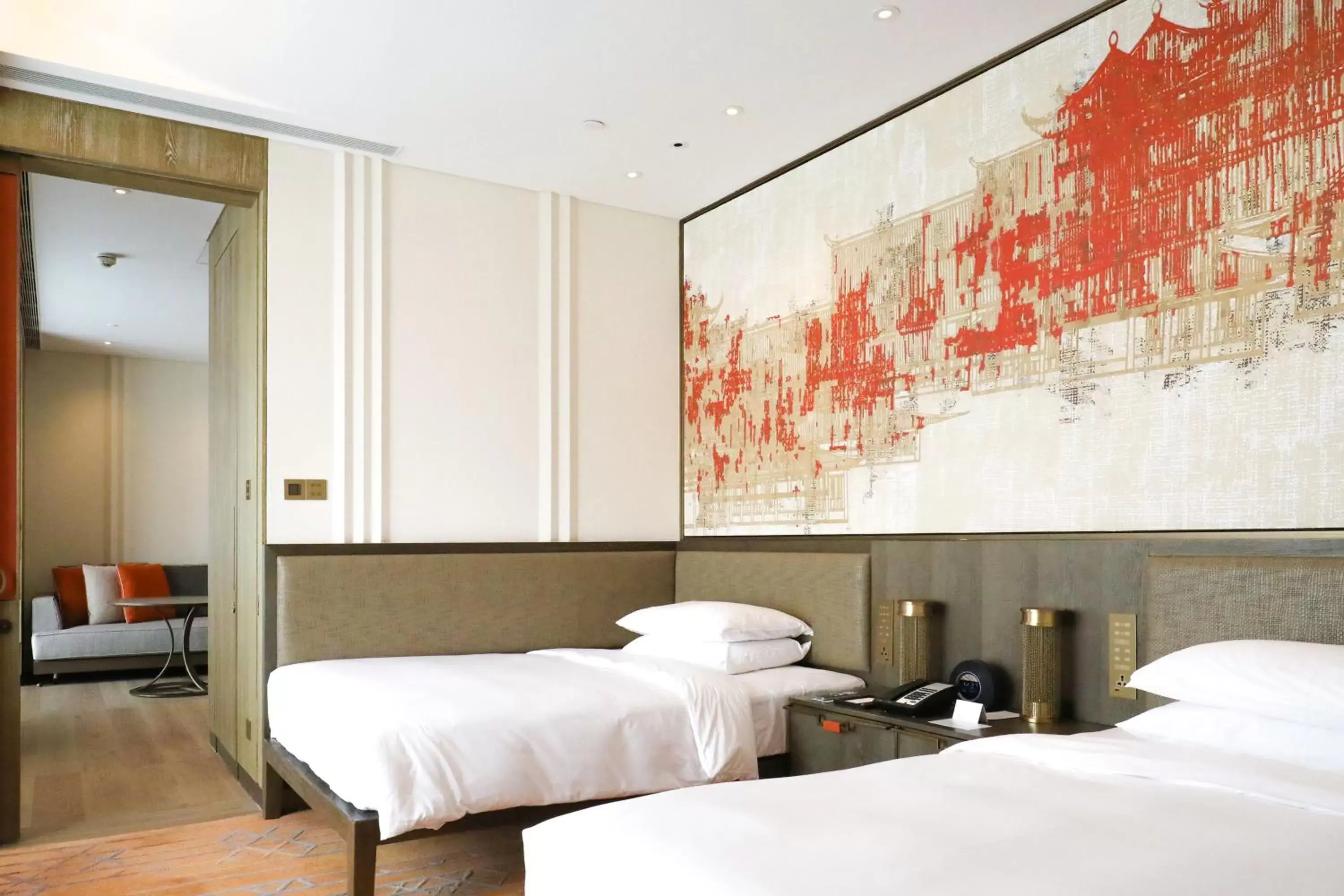 Bed in Grand Hyatt Xi'an Bed in Grand Hyatt Xi'an