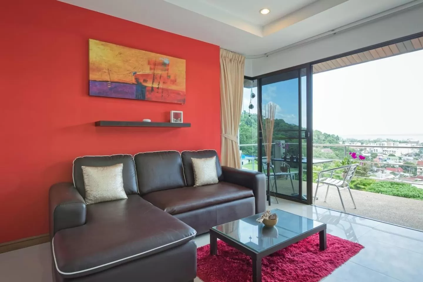 Living room in Mountain Seaview Luxury Apartments