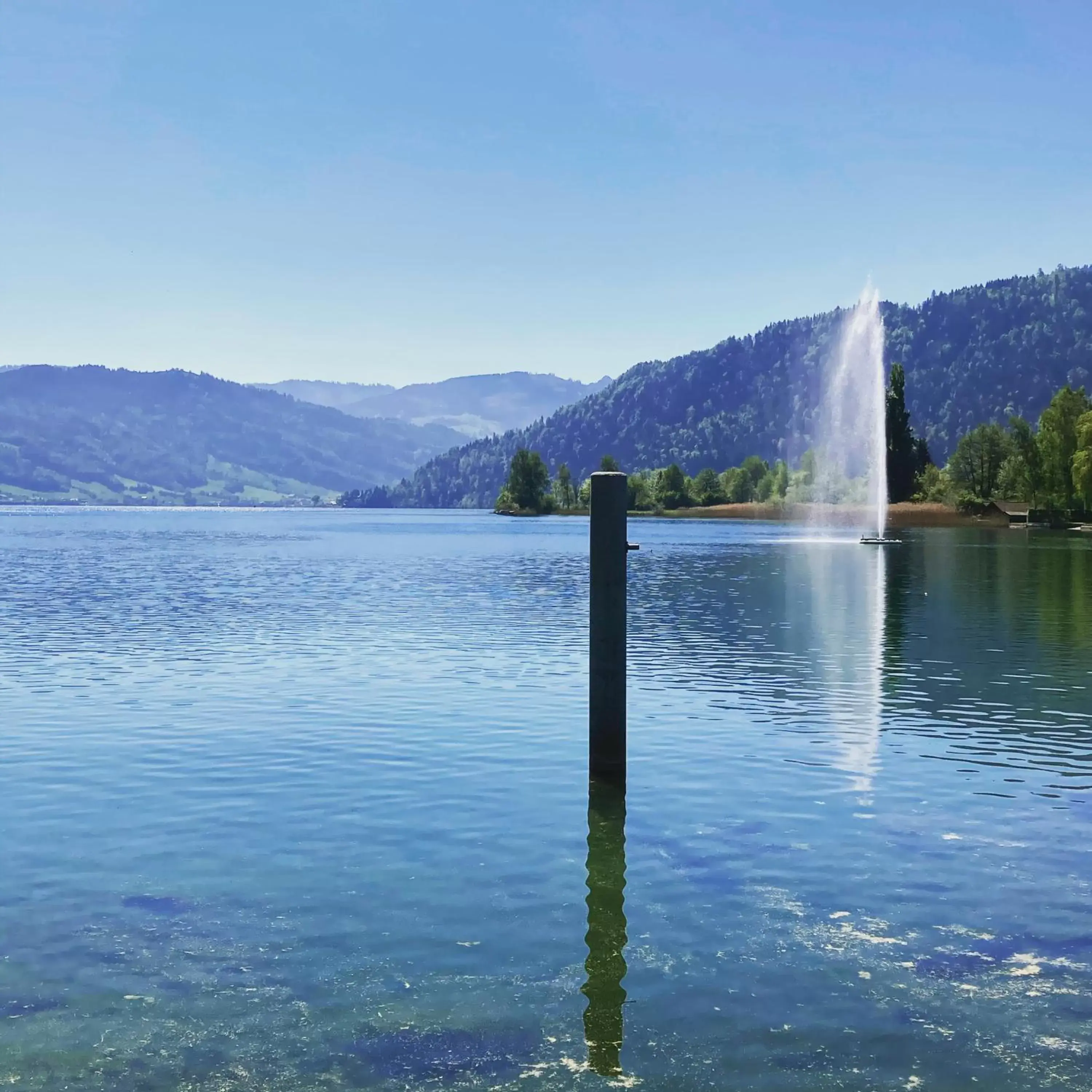 Lake view in SeminarHotel am Ägerisee