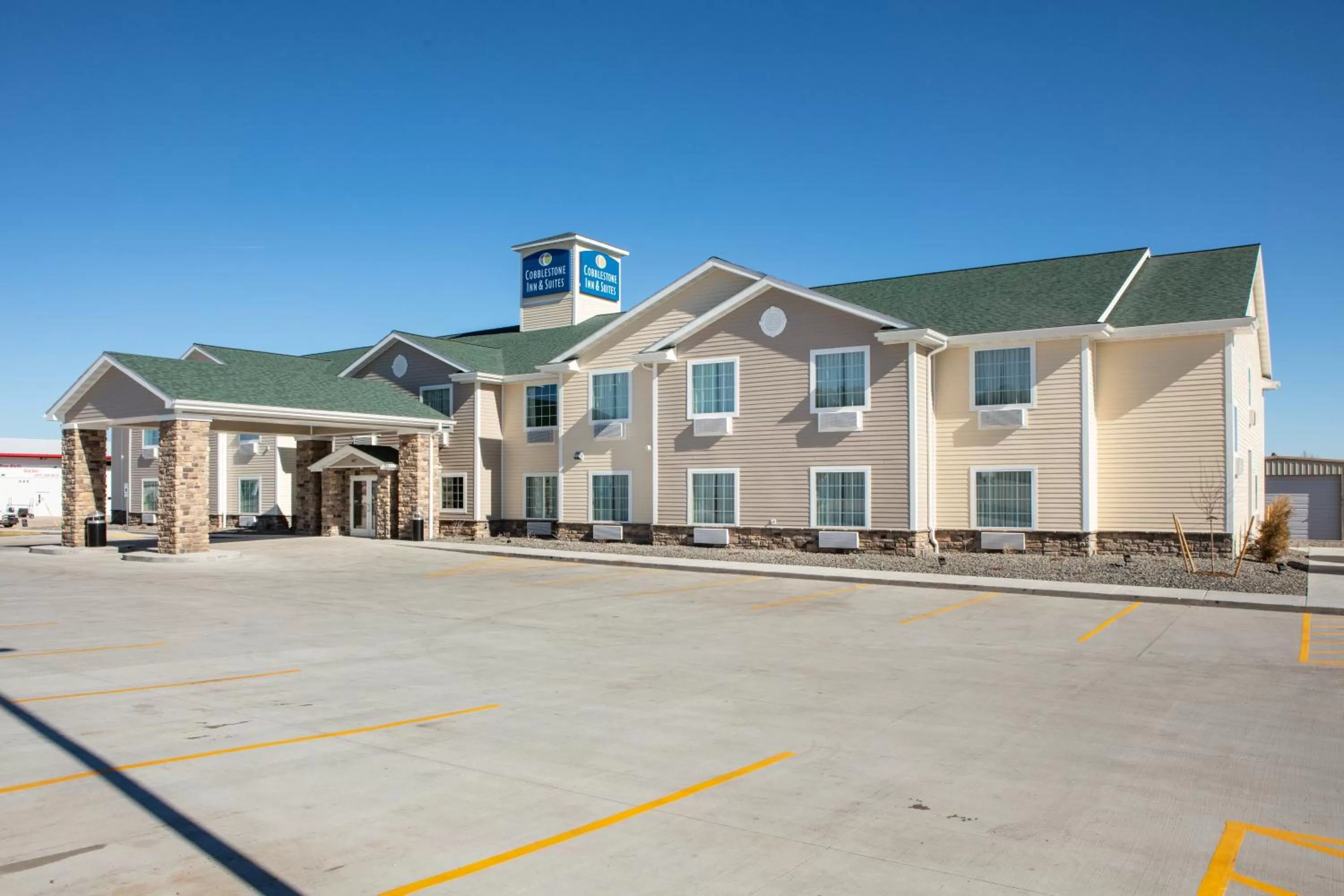 Facade/entrance in Cobblestone Inn & Suites - Pine Bluffs