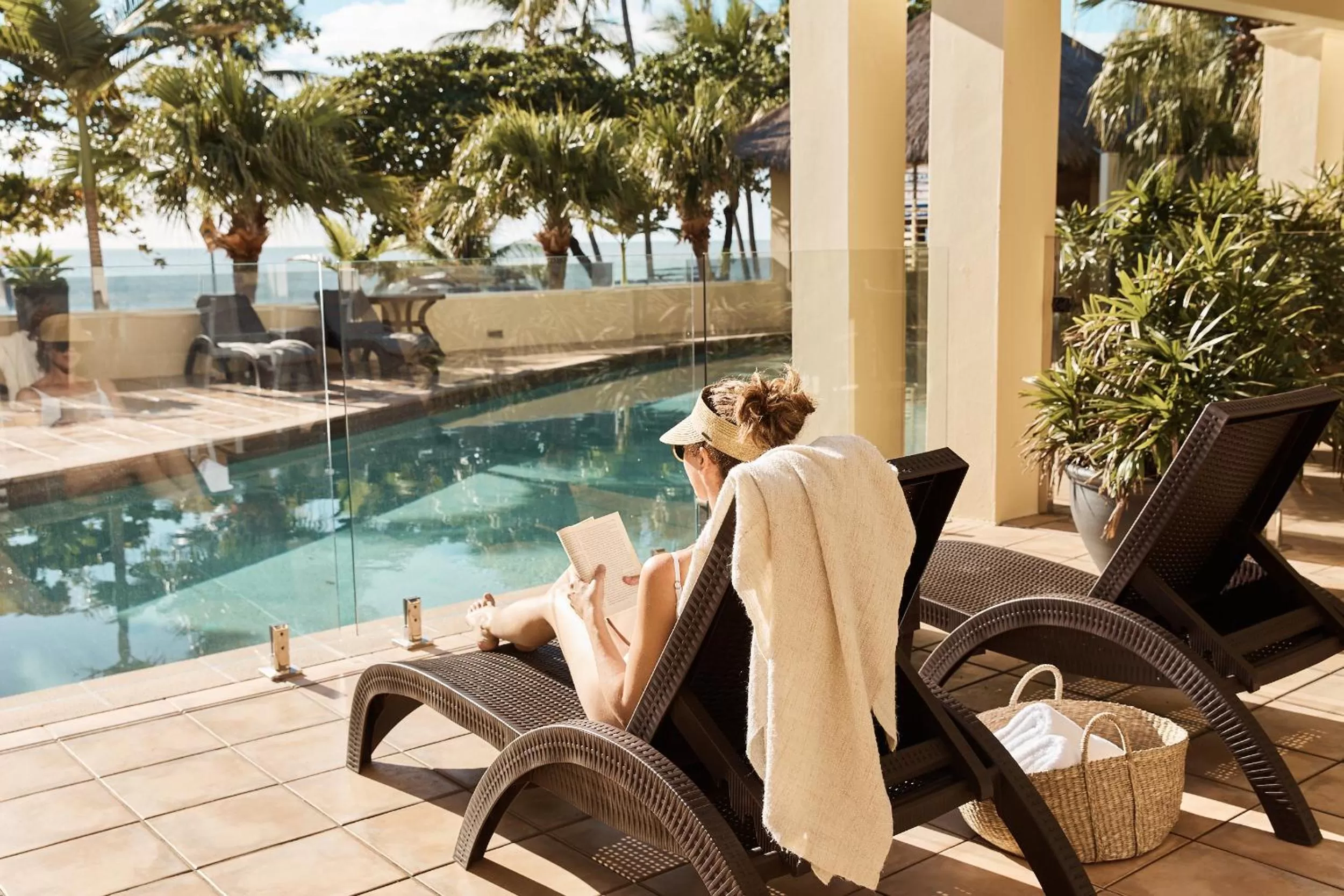 Pool view in Sea Change Beachfront Apartments