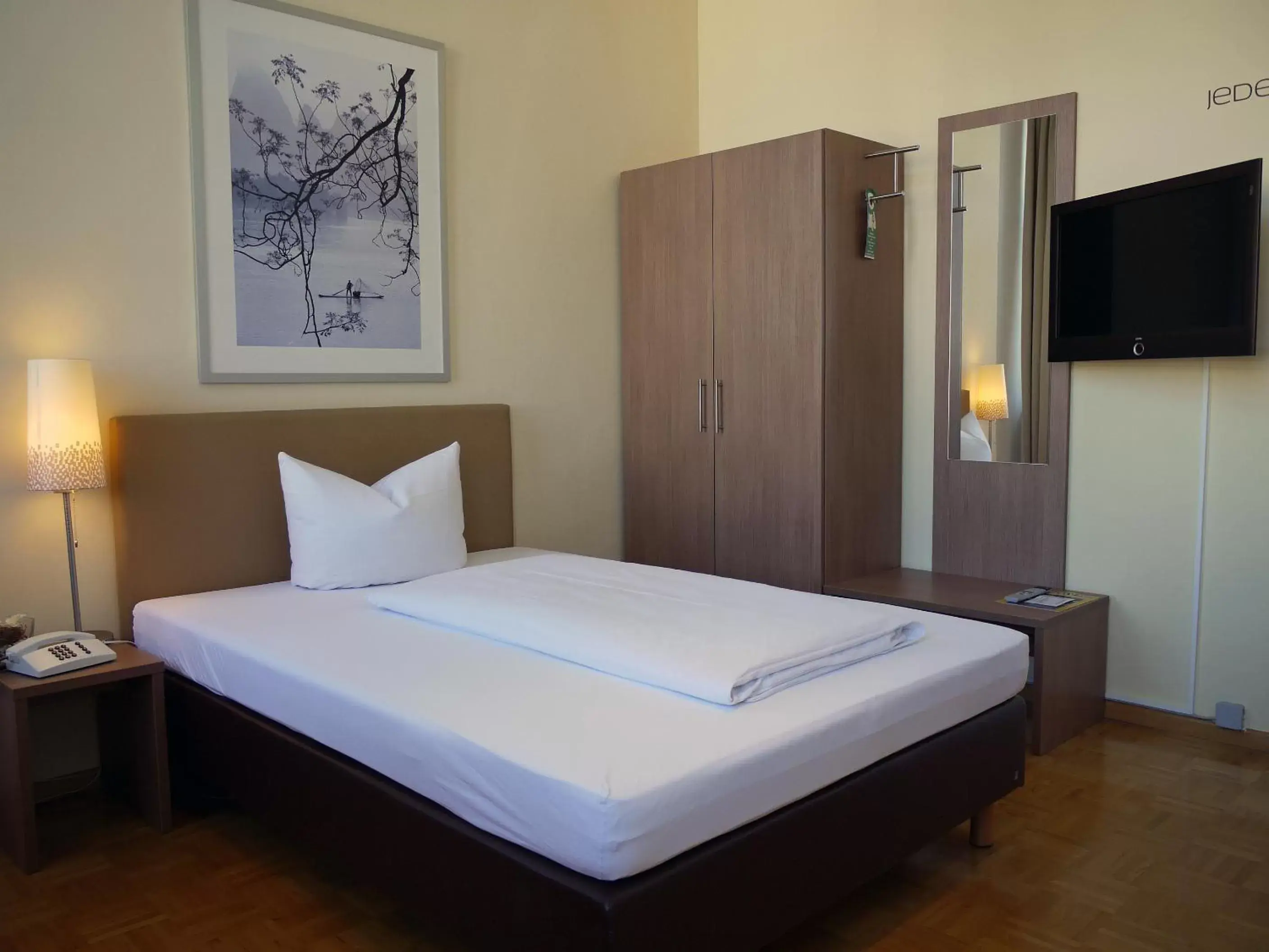 Bed in Apartment Hotel Konstanz