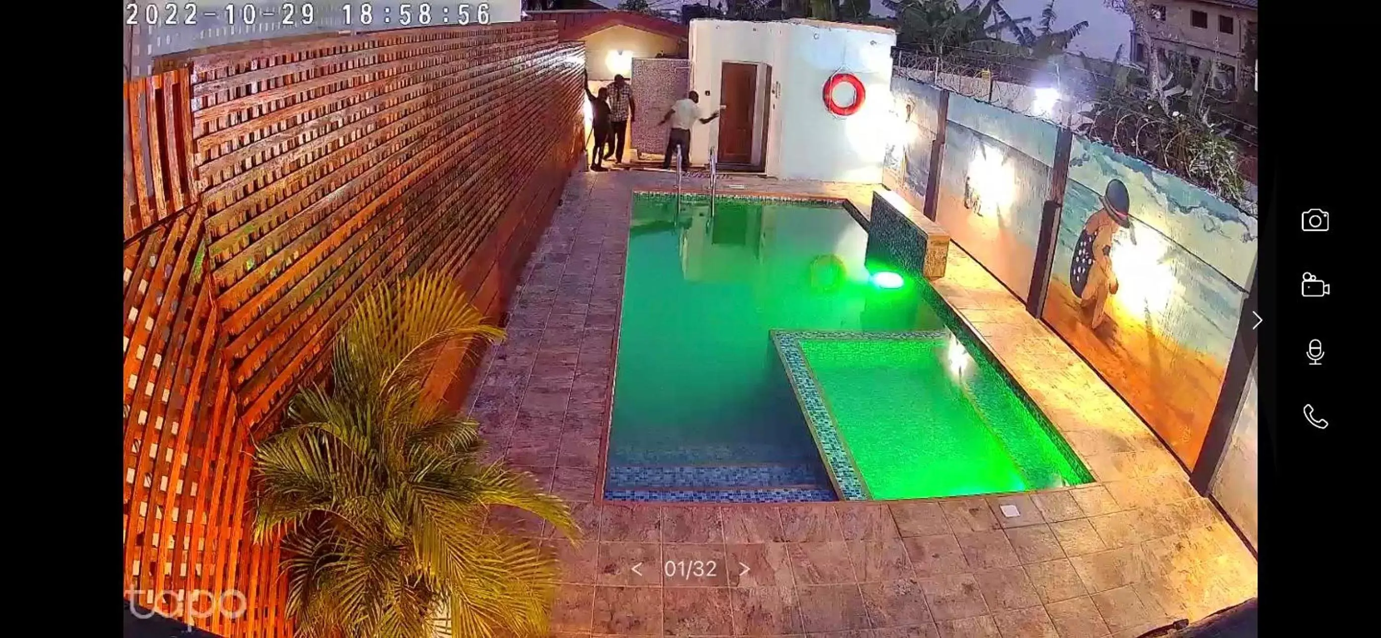 Pool view in The Cabyn Pool view in The Cabyn