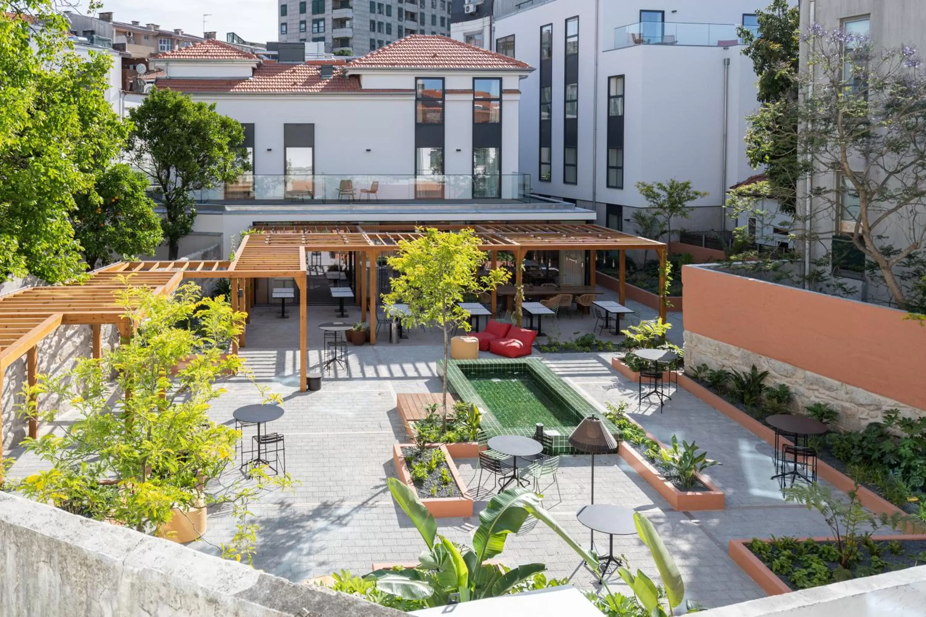 Off site, Pool View in The Editory Garden Porto Hotel
