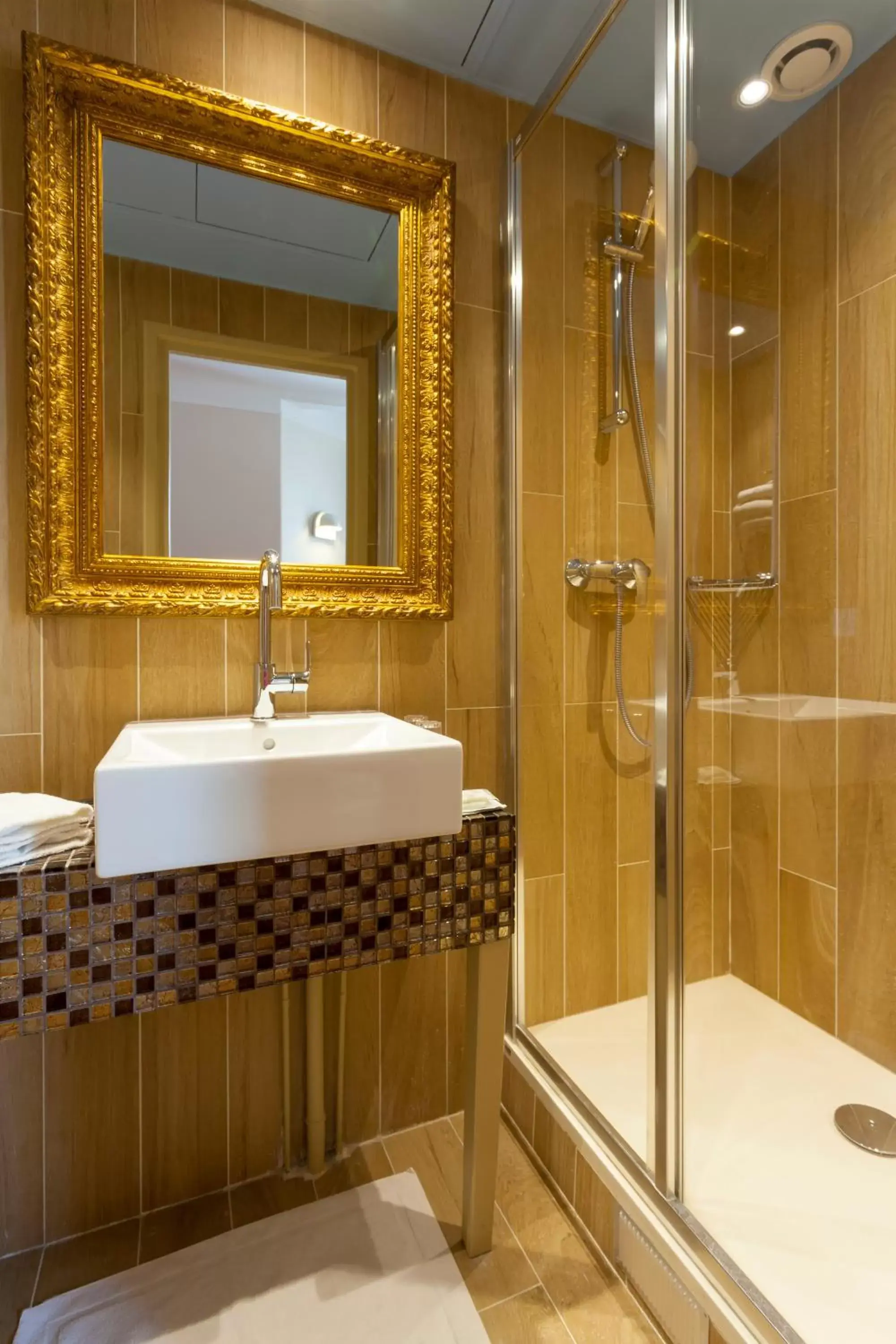 Shower, Bathroom in Hotel Perreyve