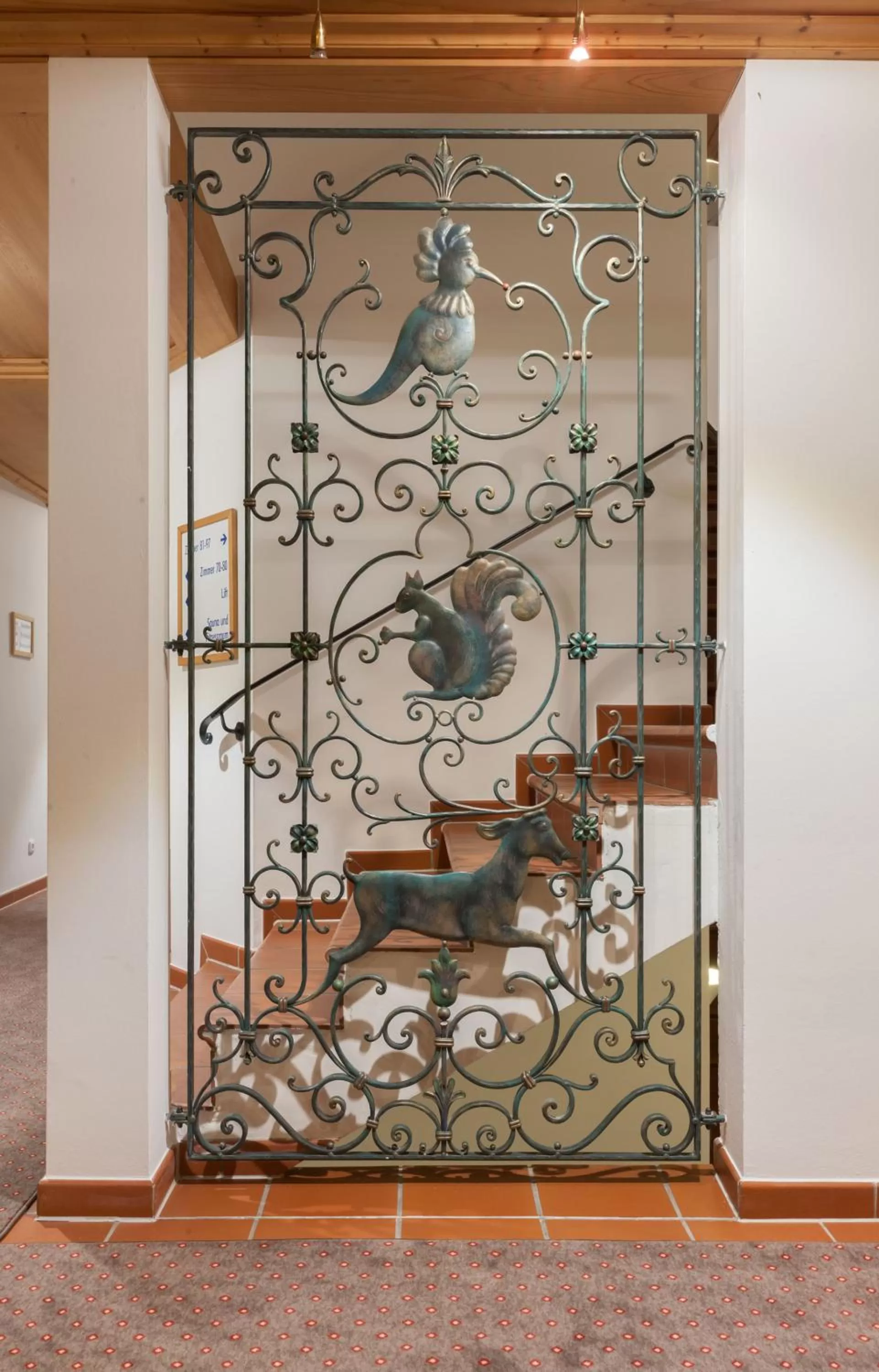 Decorative detail in Hotel Hachinger Hof