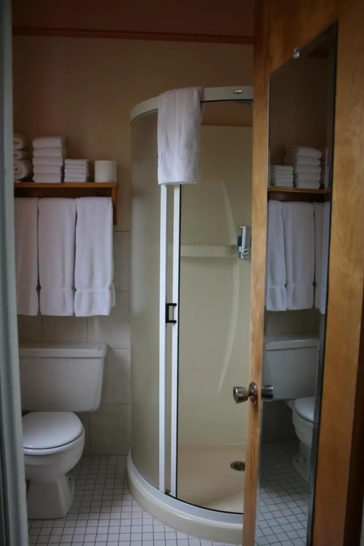 Shower, Bathroom in Auberge Presbytere Mont Lac-Vert