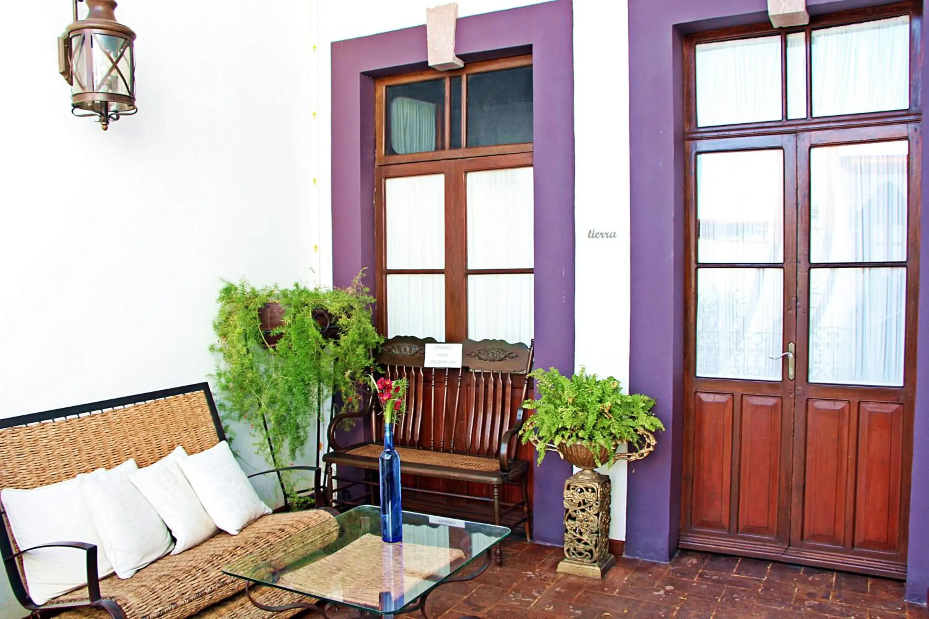 Decorative detail, Seating Area in El Serafin Hotel Boutique