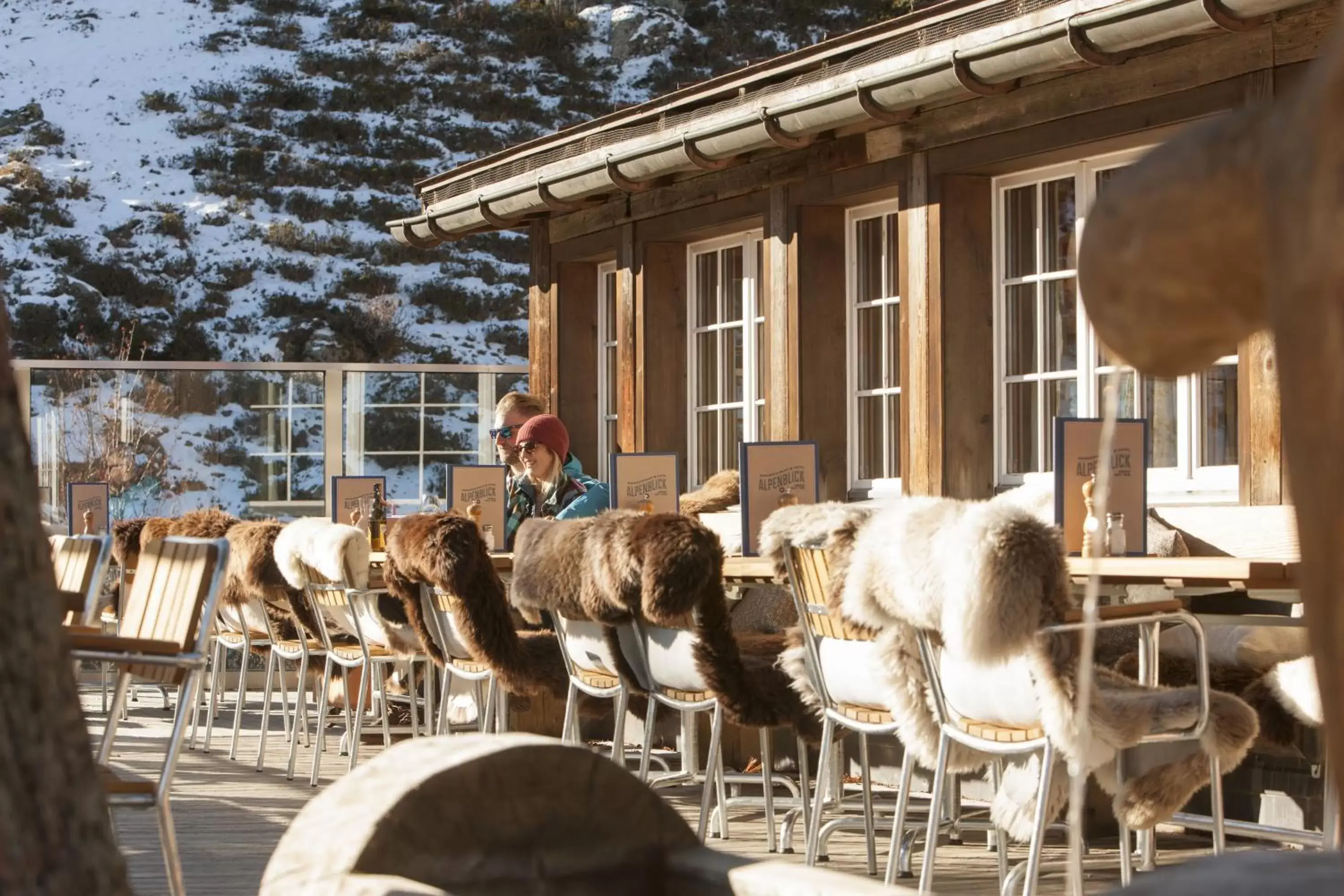 Winter, Restaurant/Places to Eat in Alpenblick Bergrestaurant & Hotel