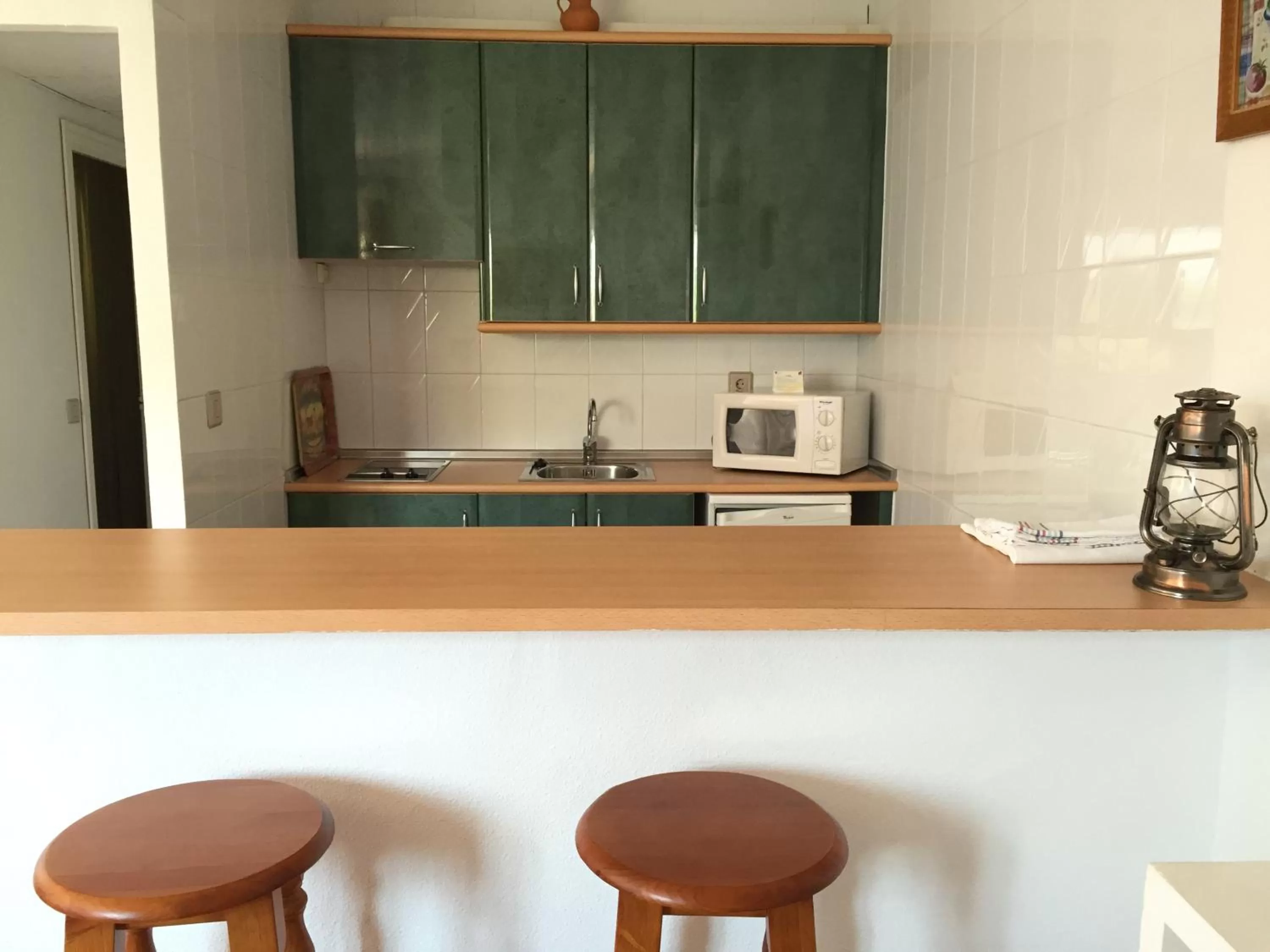 Kitchen or kitchenette in Apartamentos Atalayas Extremadura