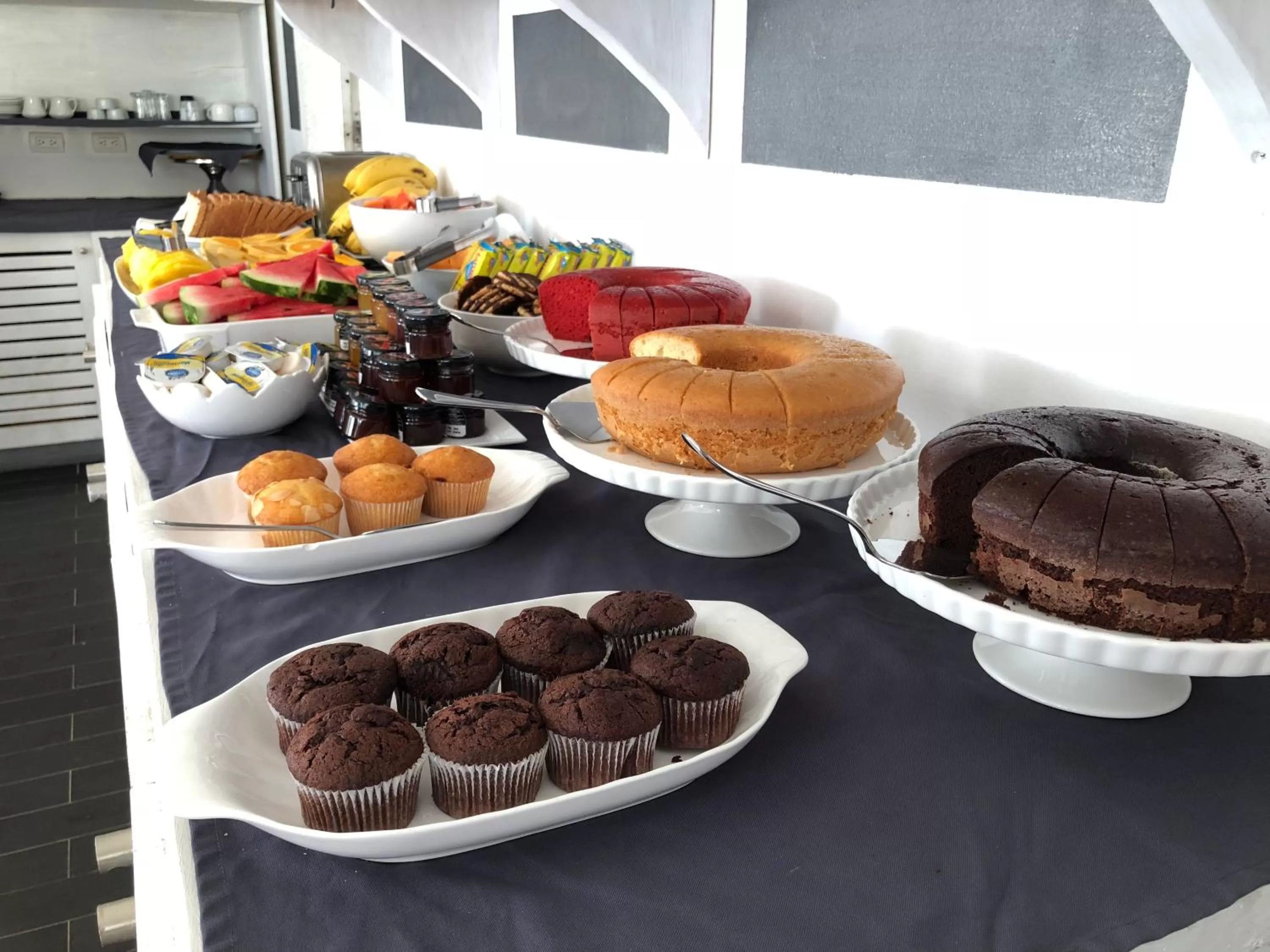 Continental breakfast in Albachiara Hotel - Las Terrenas