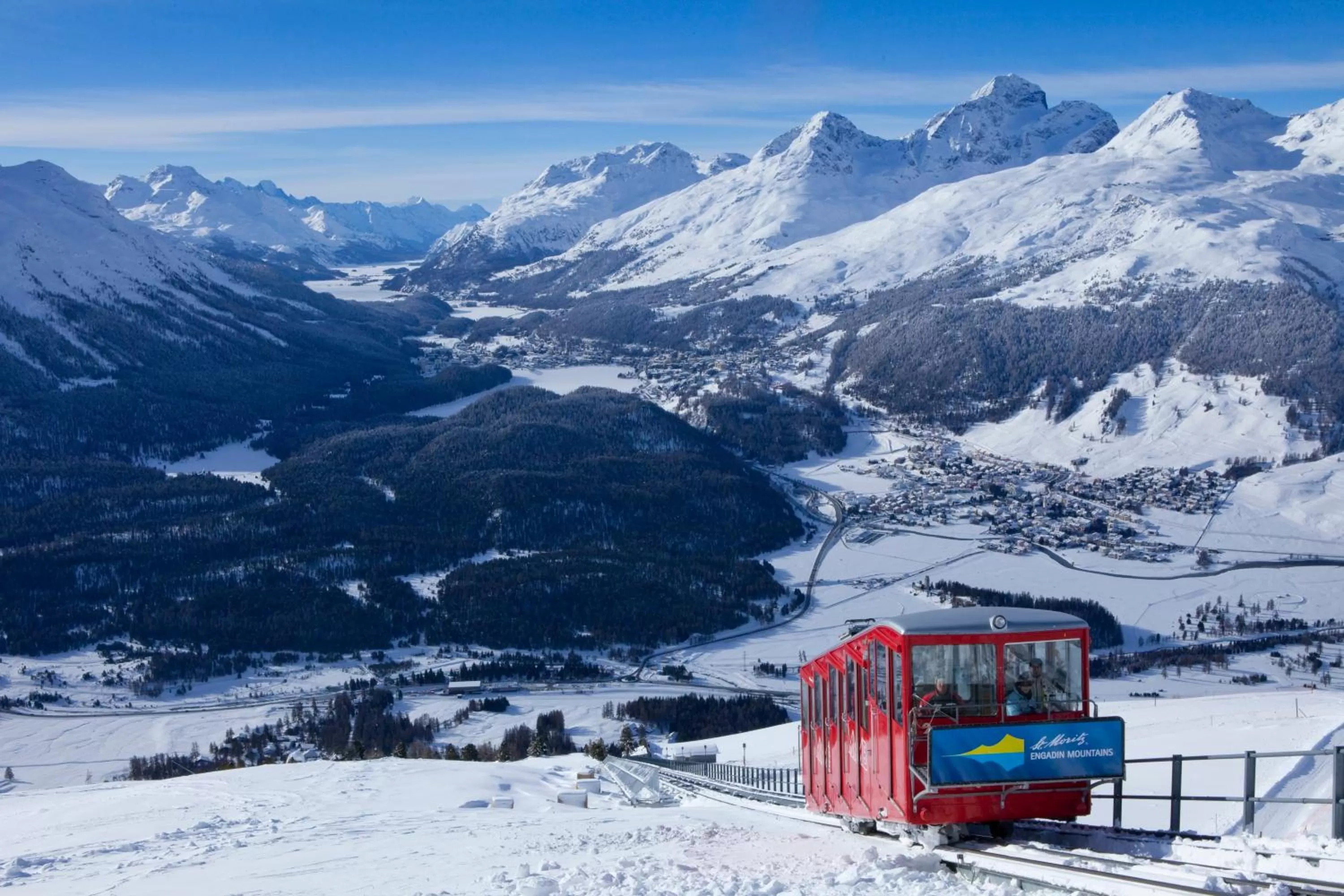 Bird's eye view in Romantik Hotel Muottas Muragl