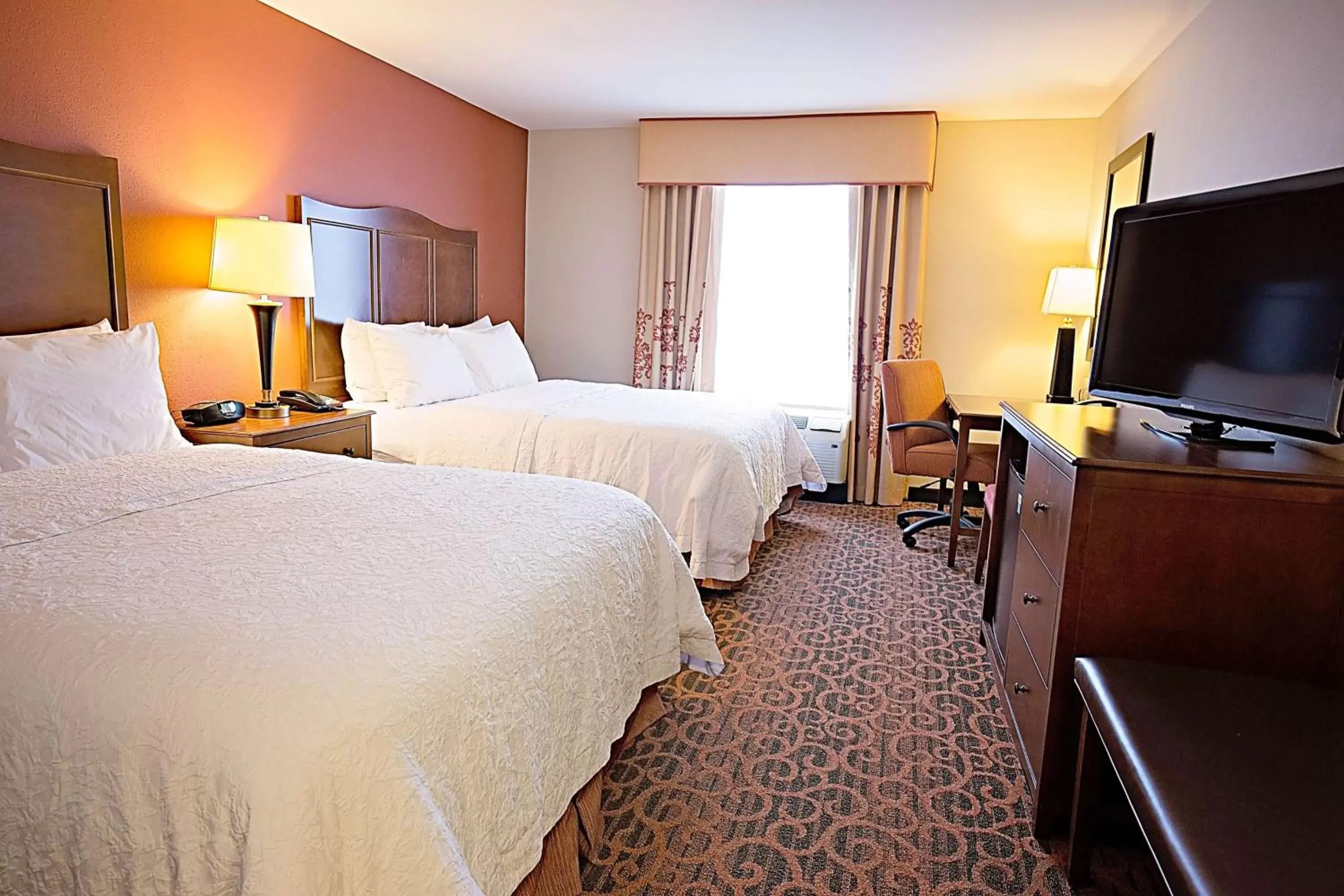 Bed, TV/Entertainment Center in Hampton Inn & Suites Jacksonville