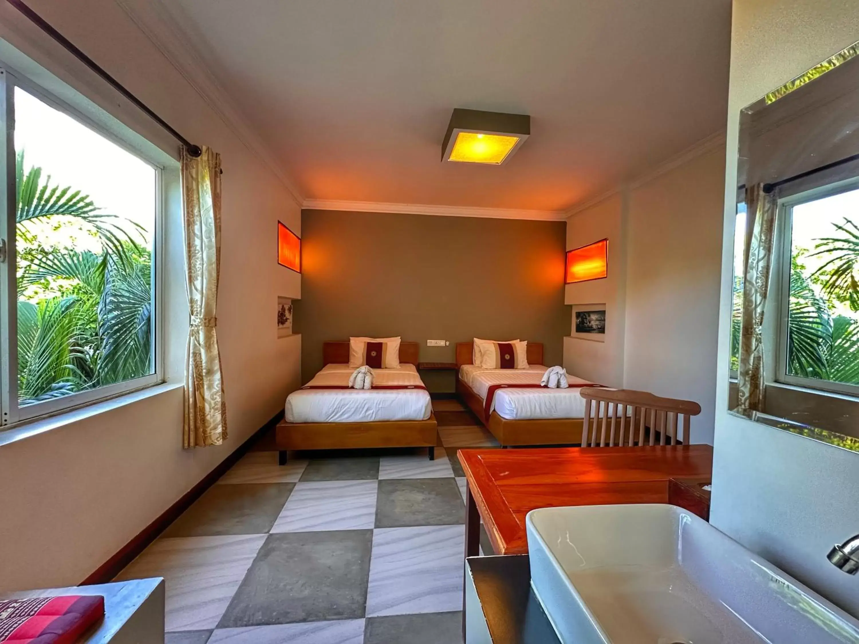 Bedroom, Bed in Villa Um Theara, Siem Reap Bedroom, Bed in Villa Um Theara, Siem Reap