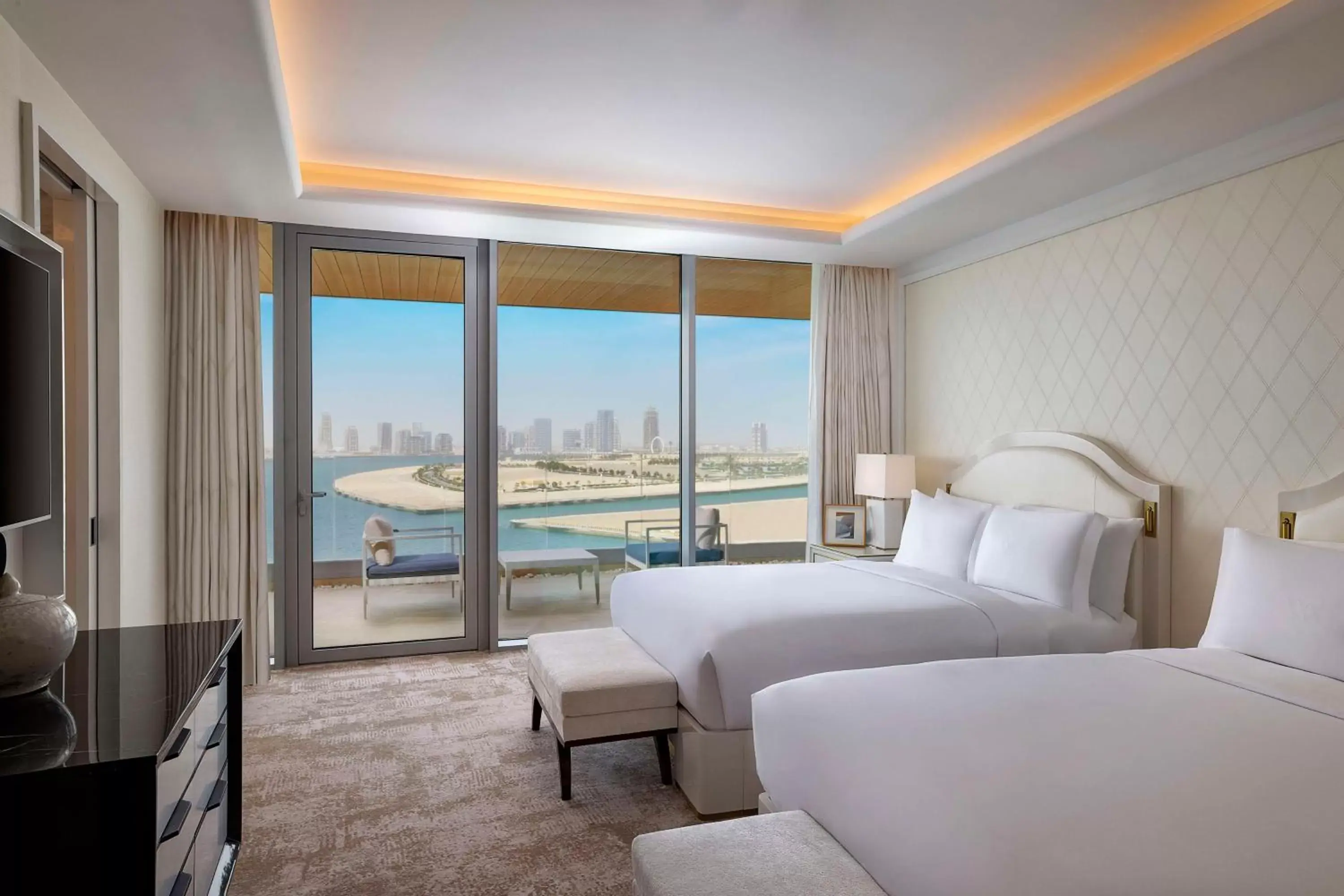 Bed in Waldorf Astoria Lusail, Doha