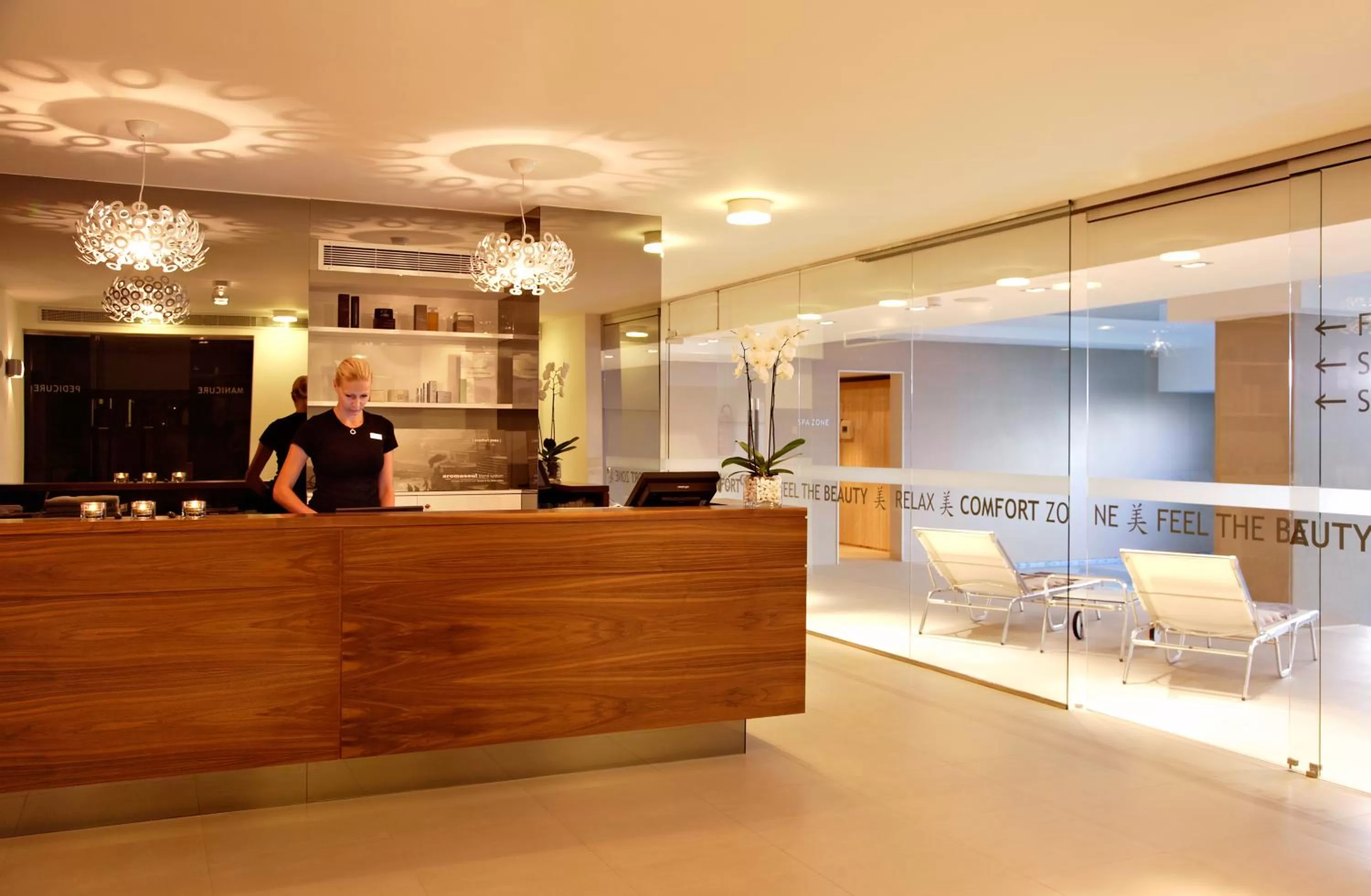 Staff in Hotel Atrium