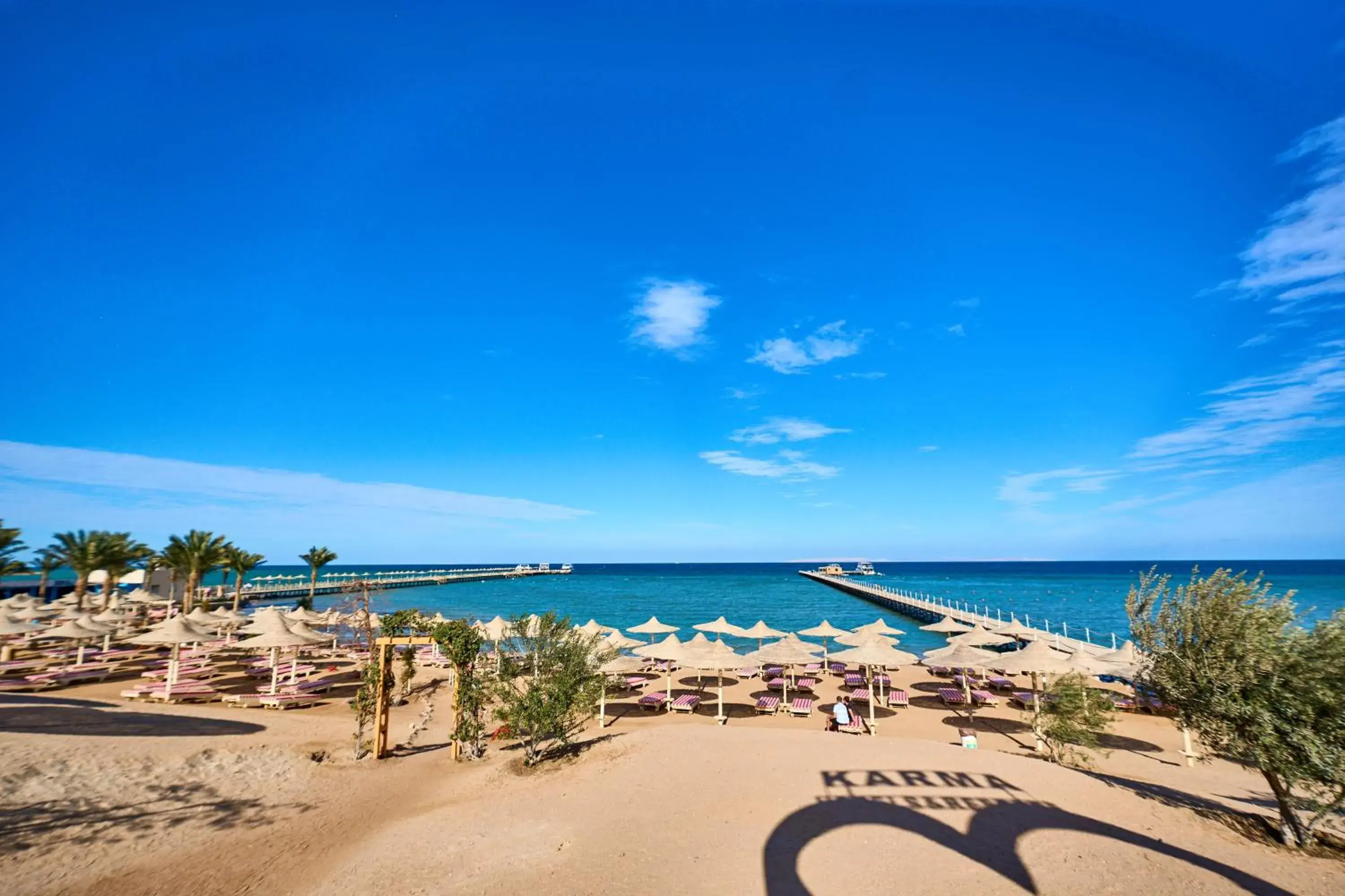 Beach in El Karma Beach Resort & Aqua Park - Hurghada