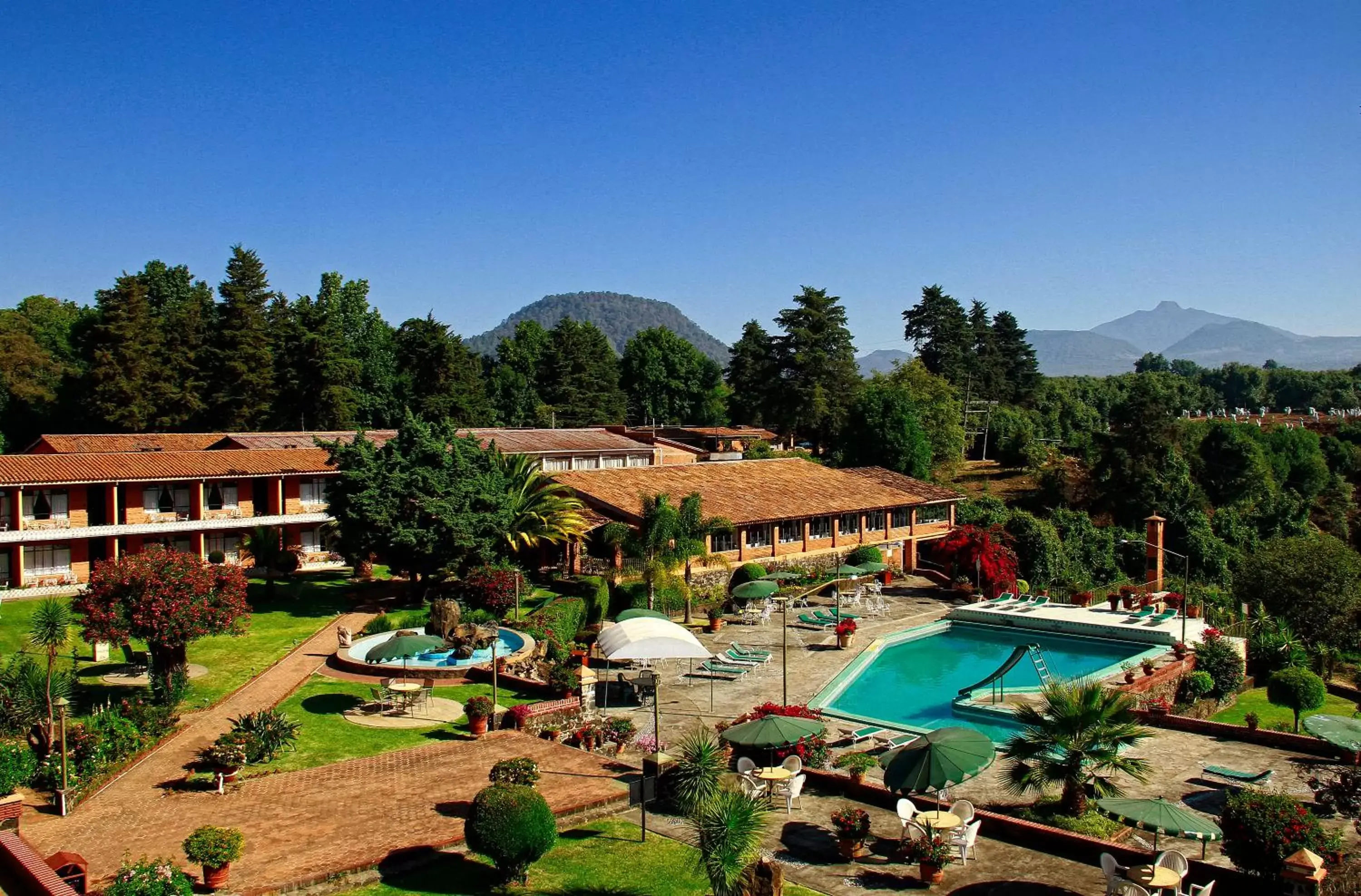 Pool View in Hotel Pie de la Sierra