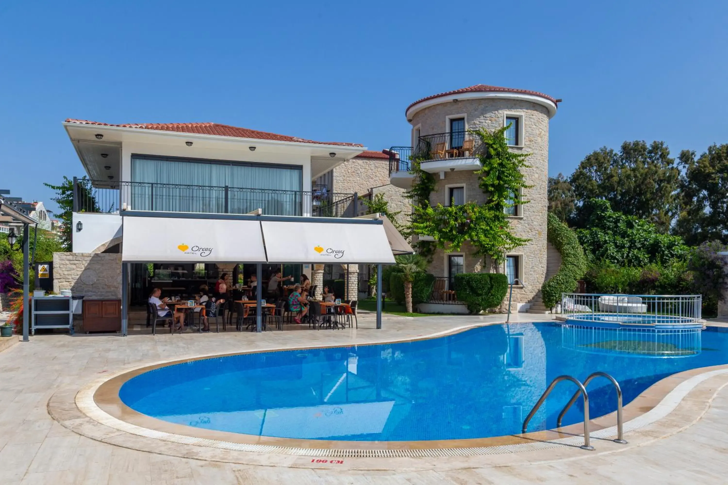 Swimming pool, Property Building in Orcey Hotel