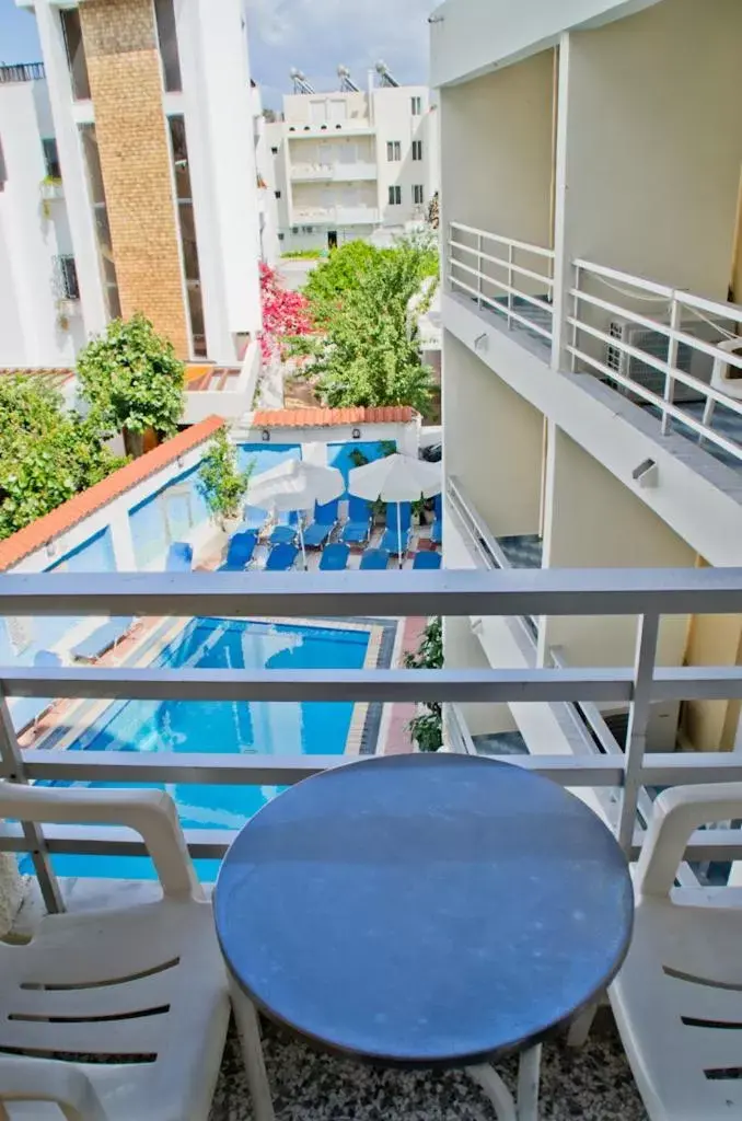 Balcony/Terrace, Pool View in Hotel Koala