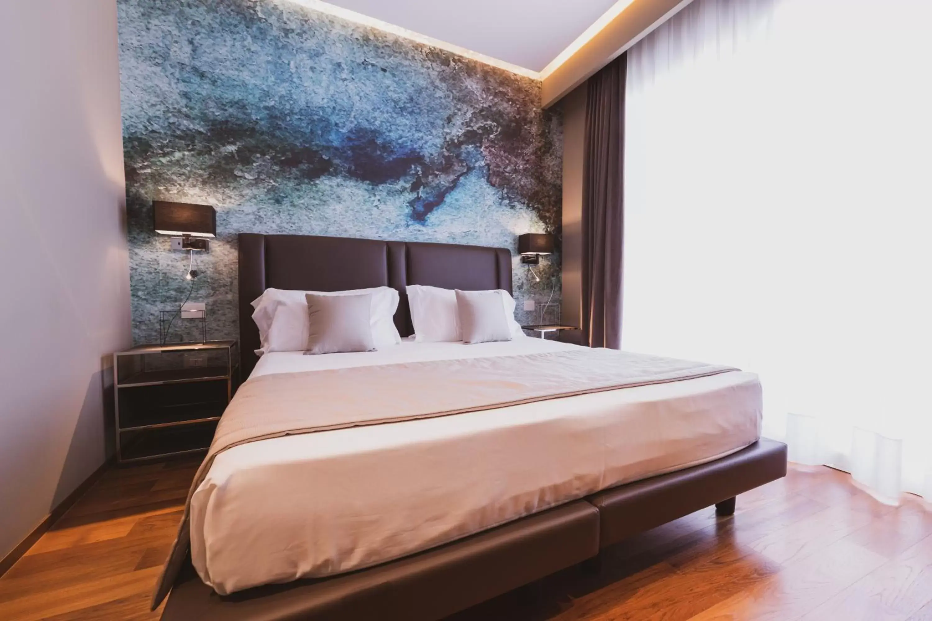 Bed in Callistos Hotel & Spa
