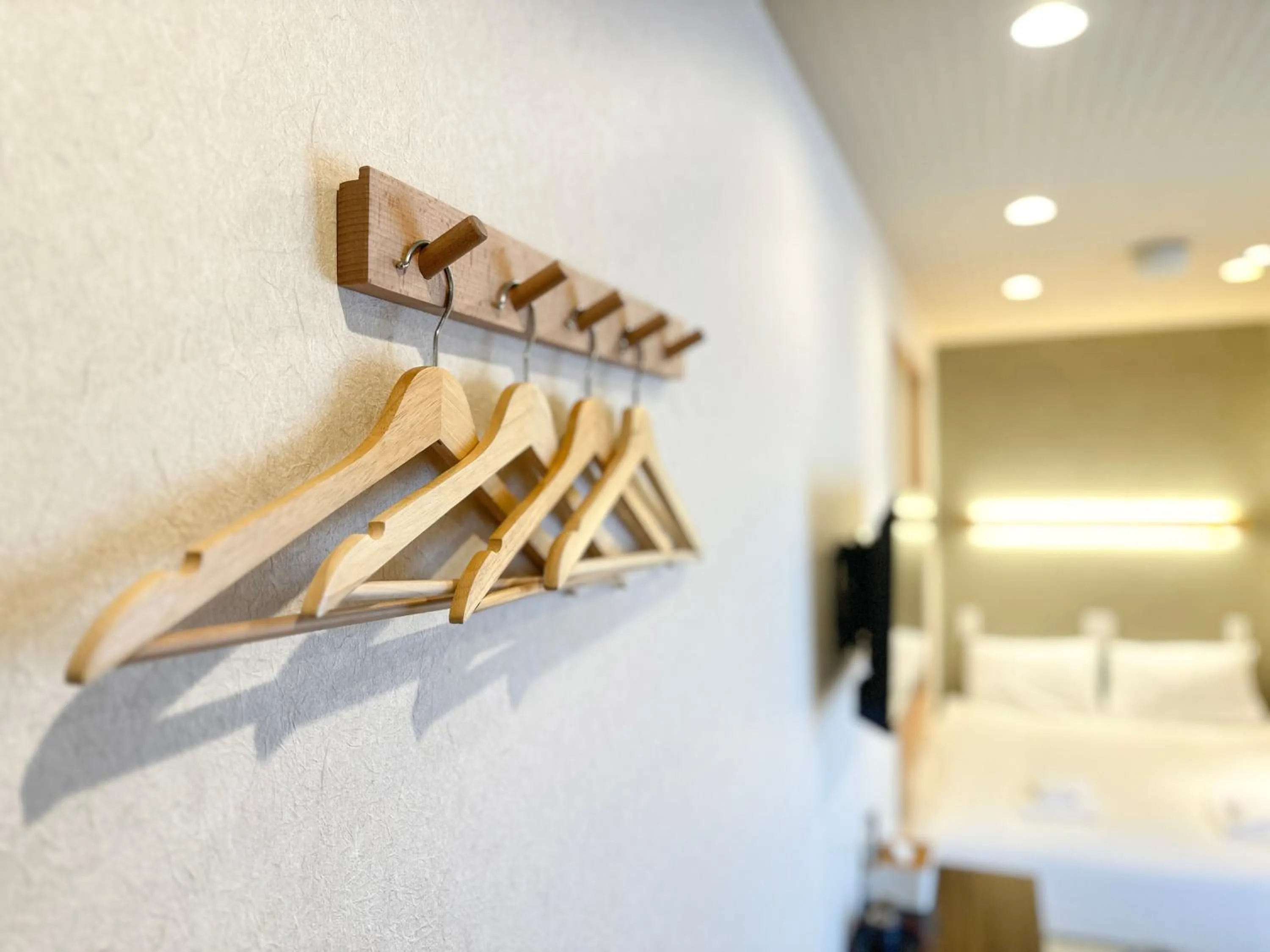 Photo of the whole room, Bed in Osaka Ebisu Hotel