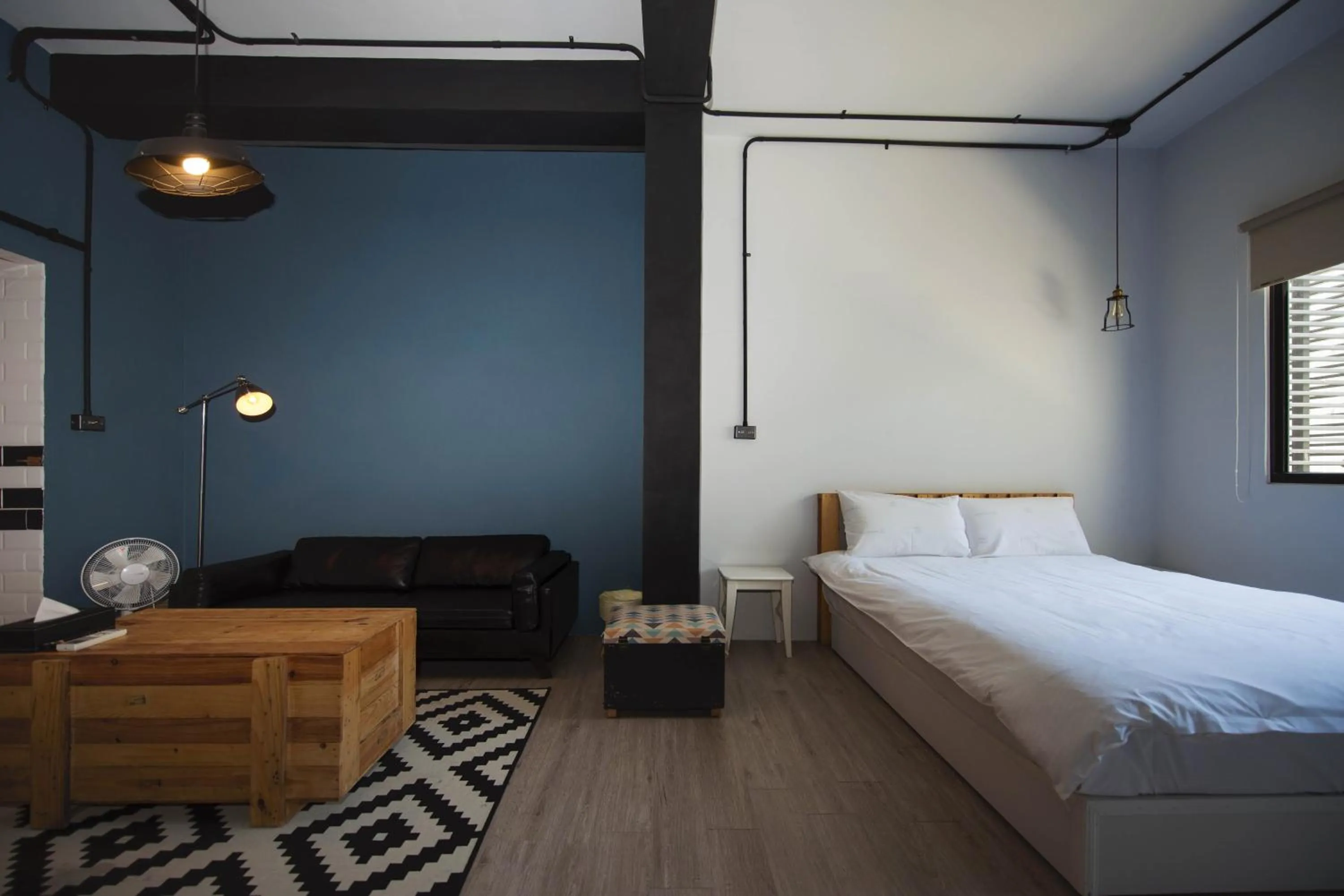 Bed in 被愛咖啡小旅館 Birdeye Garden