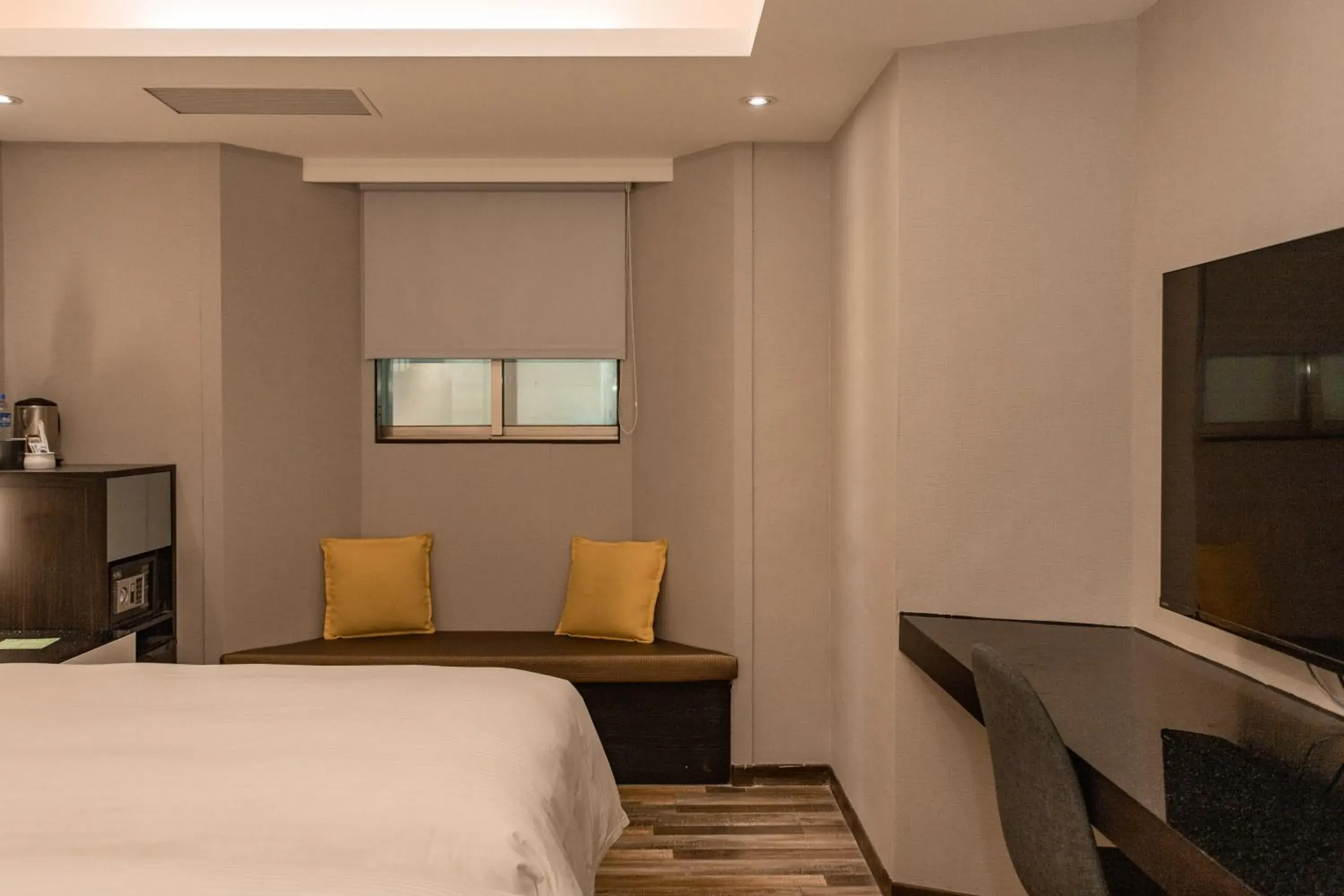 Bed in Hub Hotel Tucheng