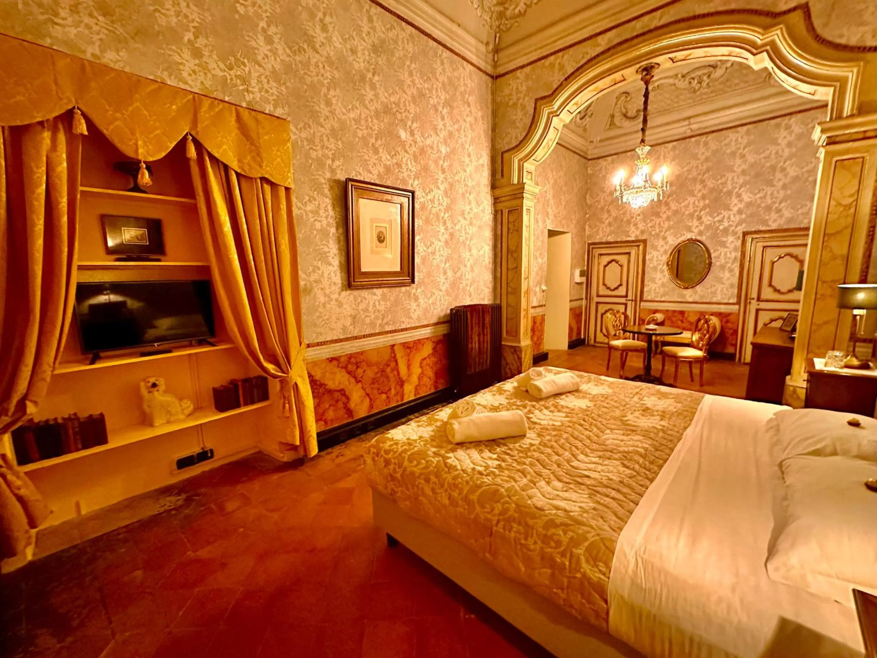 Night, Bed in Casa Santangelo Suites