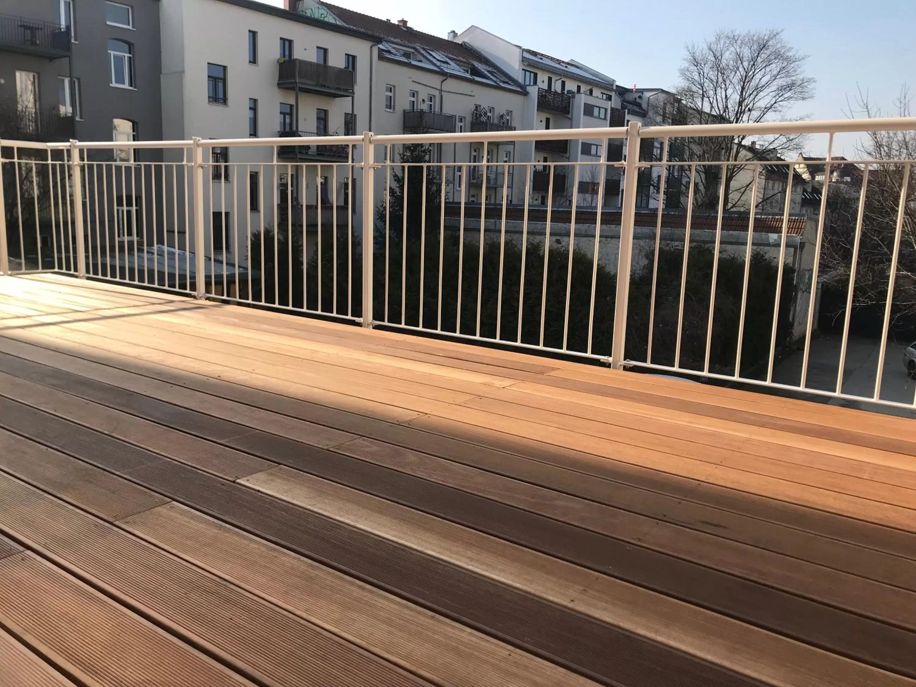 Balcony/Terrace in Hotel via City Leipzig Mitte