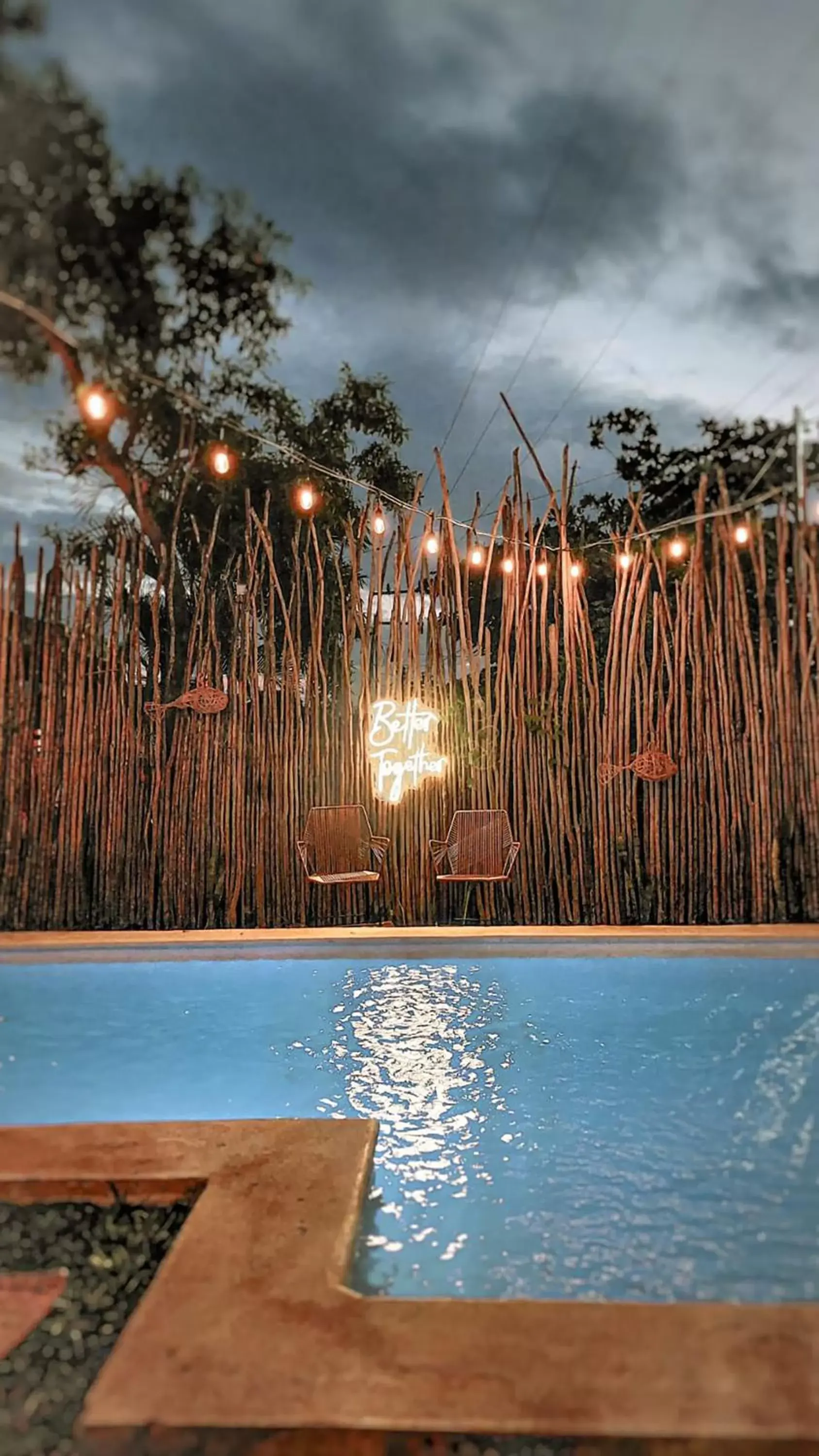 Night, Swimming Pool in Hotel Xa´an Bacalar