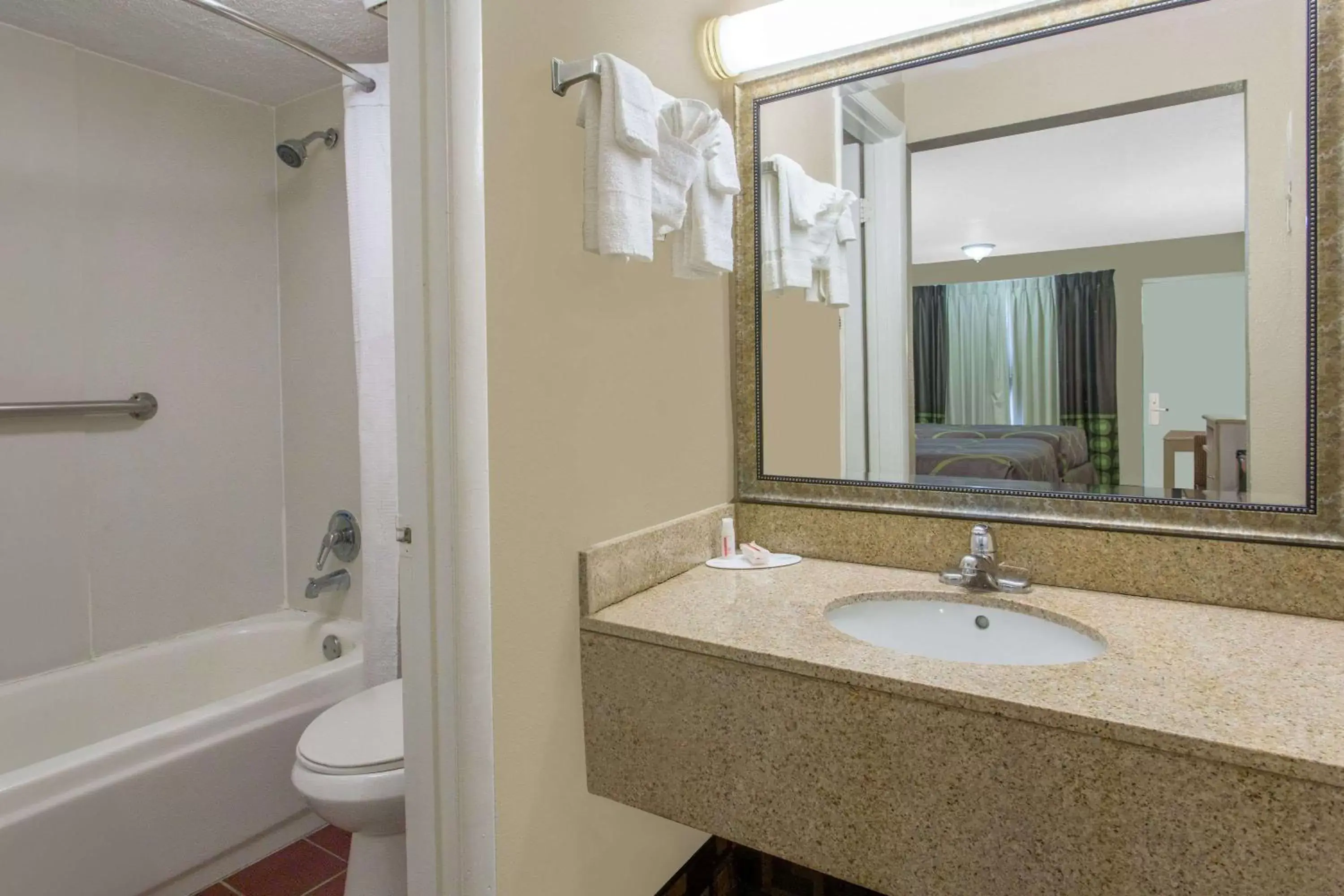 Bathroom in Super 8 by Wyndham Antioch/Nashville South East