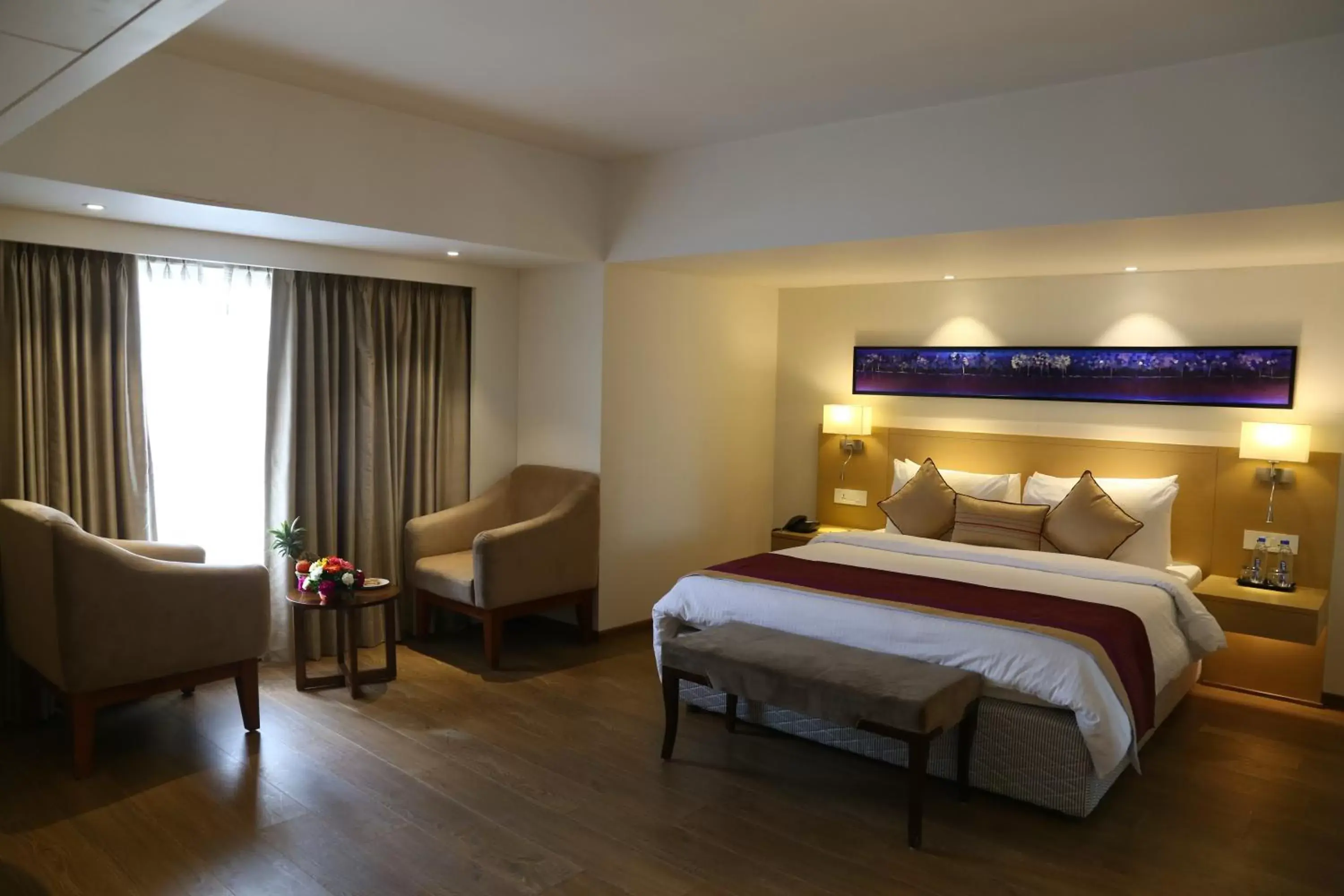 Bedroom, Bed in Sarovar Portico Rivera Ahmedabad