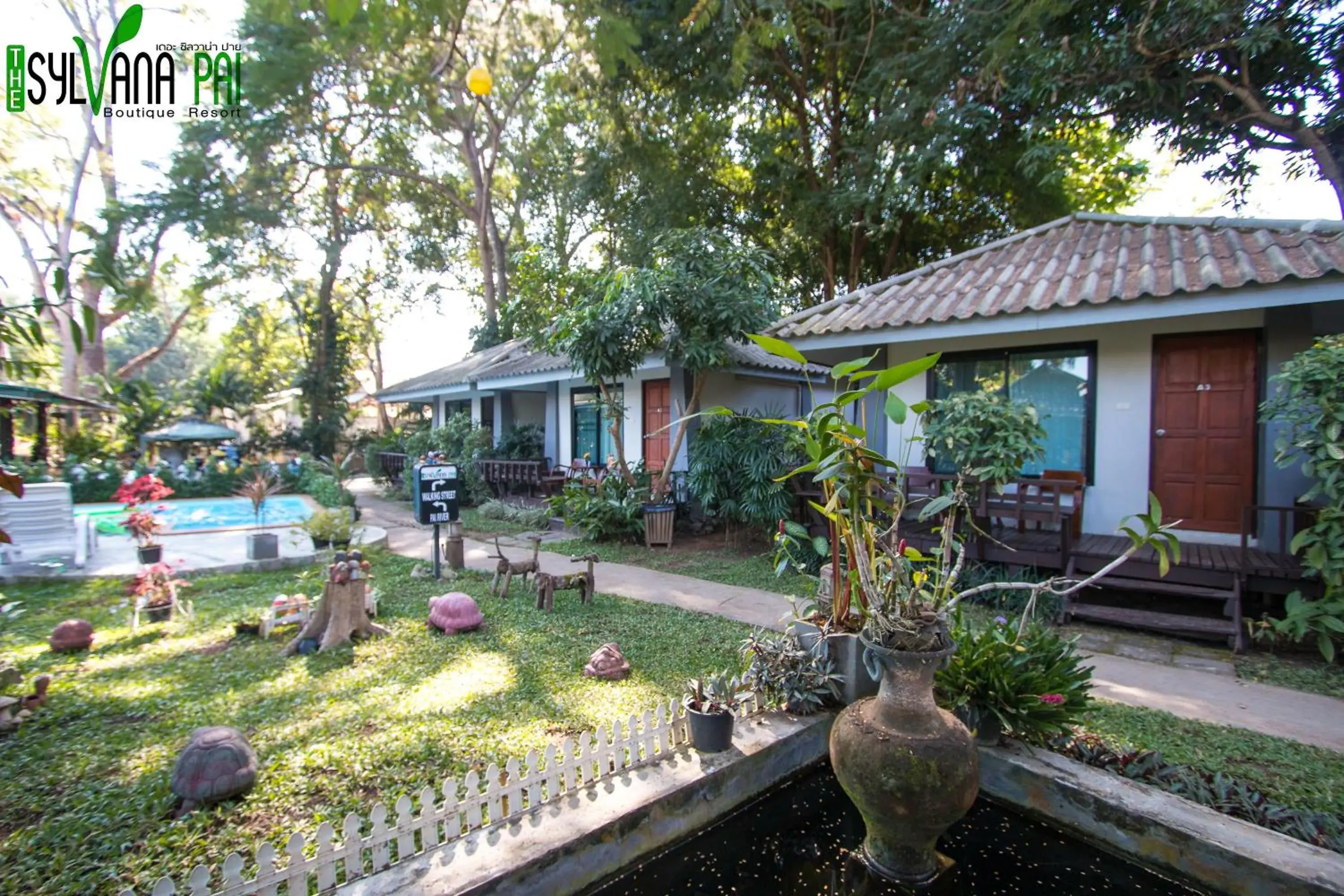 Garden, Property Building in The Sylvana Pai Hotel