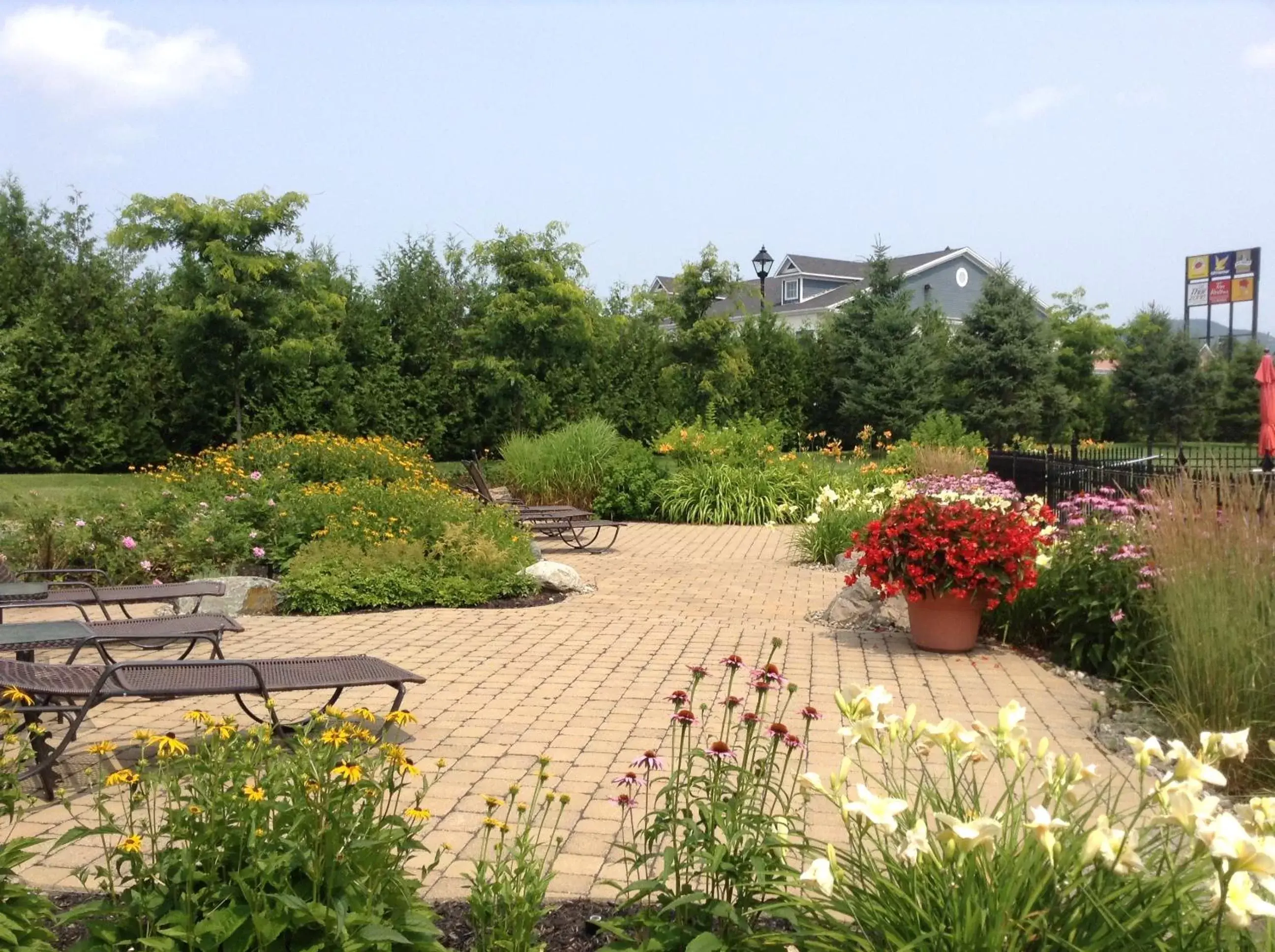 Garden in Hotel Vallea Bromont