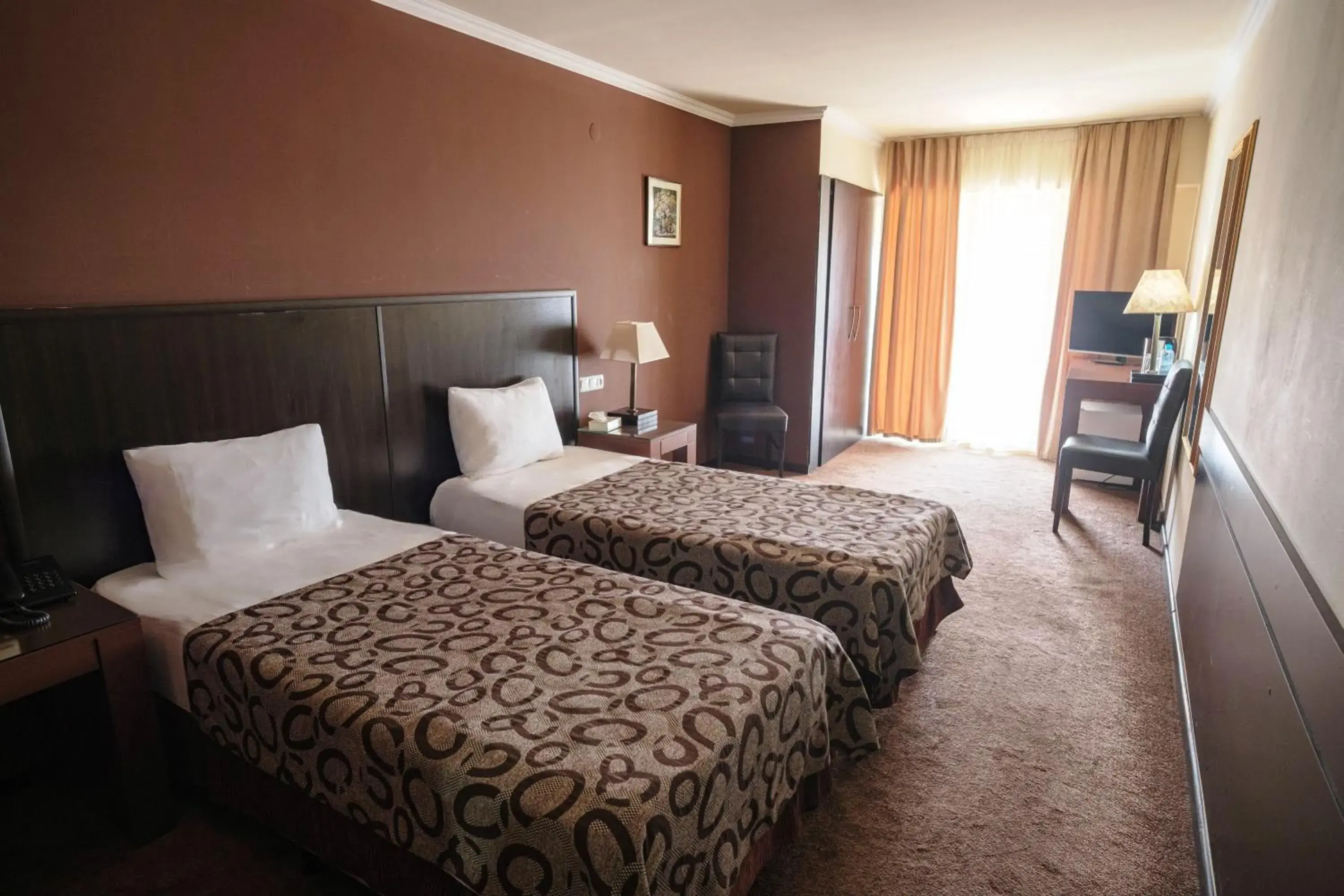 Photo of the whole room, Bed in Regineh Hotel