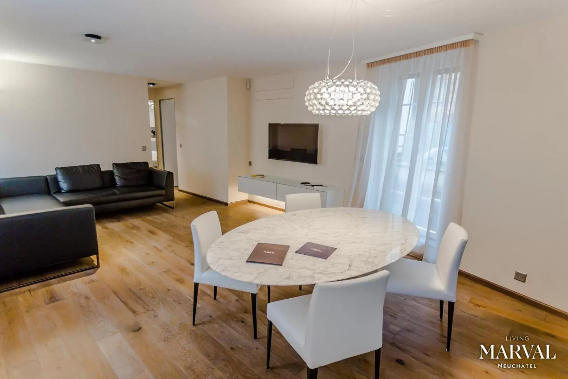 Living room, Dining Area in Les Galeries Marval