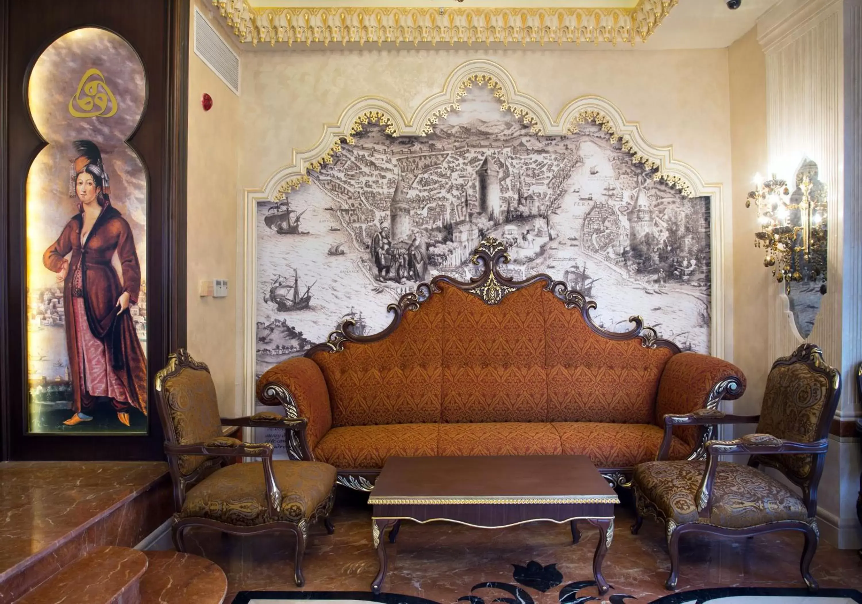 Lobby or reception, Seating Area in Daru Sultan Hotels Galata