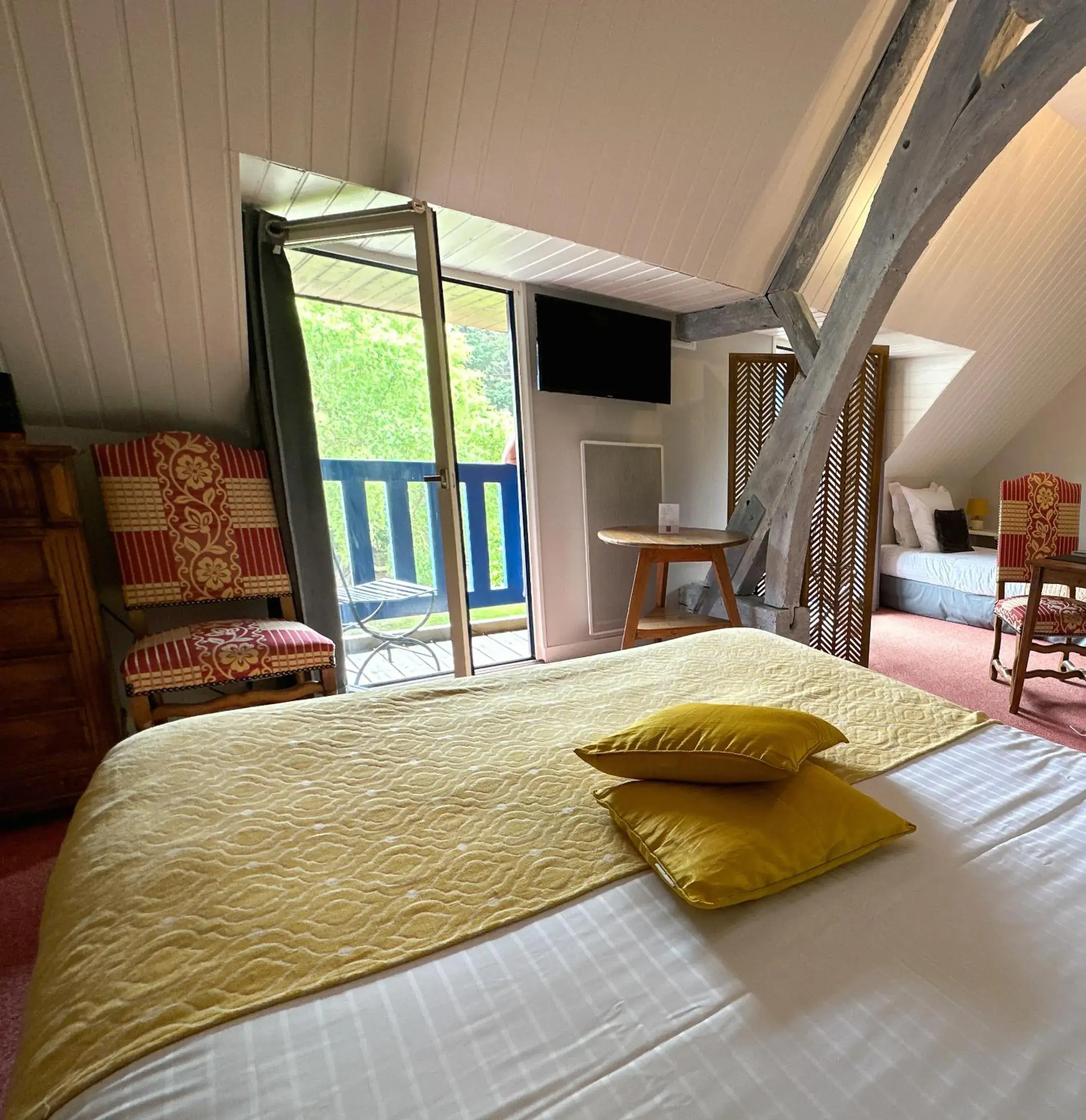 Bedroom, Bed in Le Manoir Des Portes