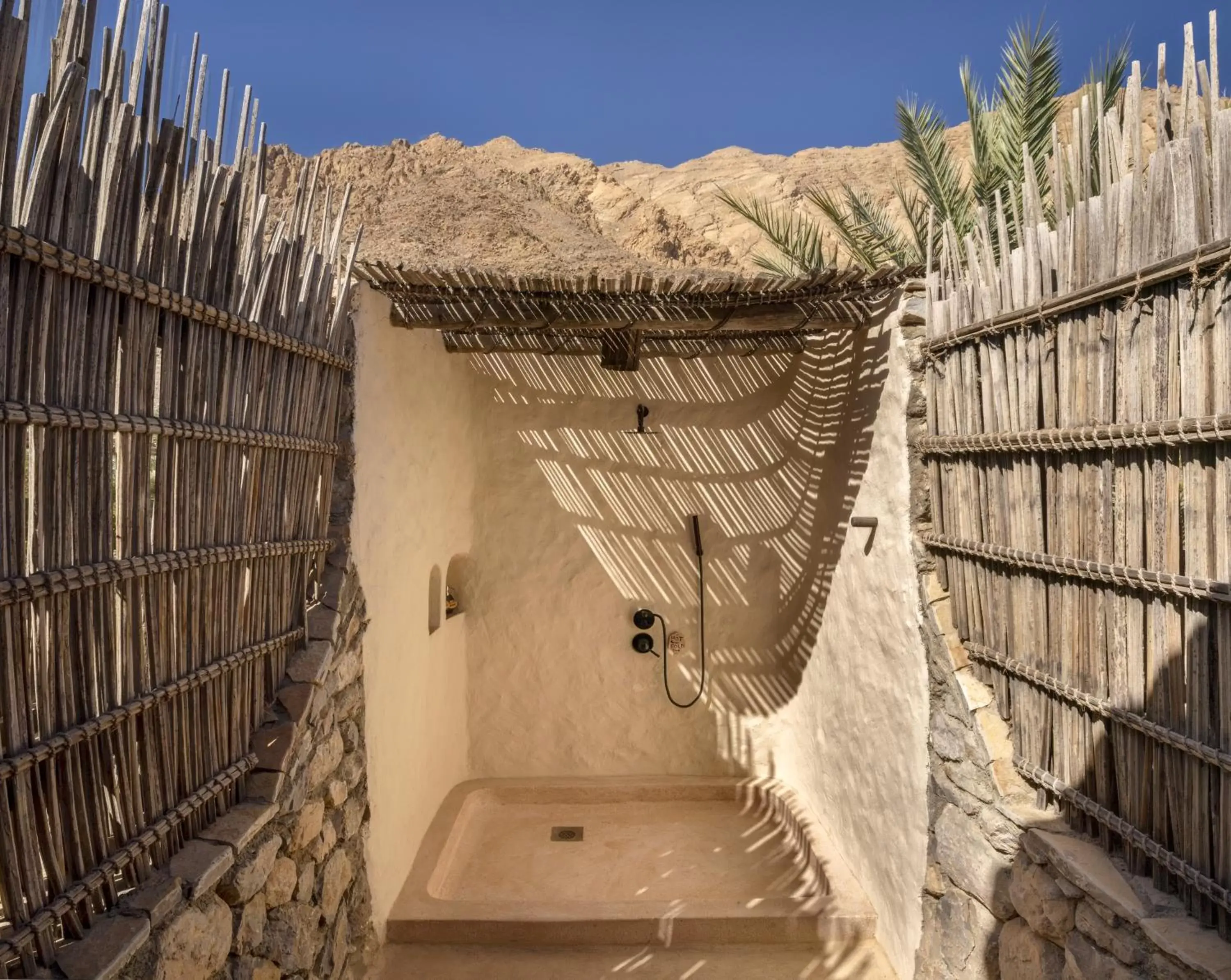 Shower in Six Senses Zighy Bay