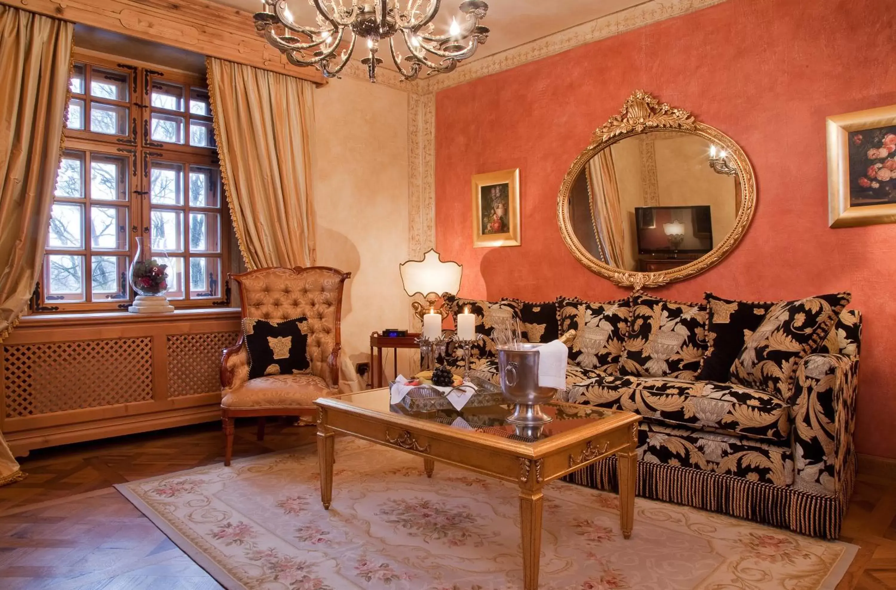 Living room, Seating Area in Schloss Matzen