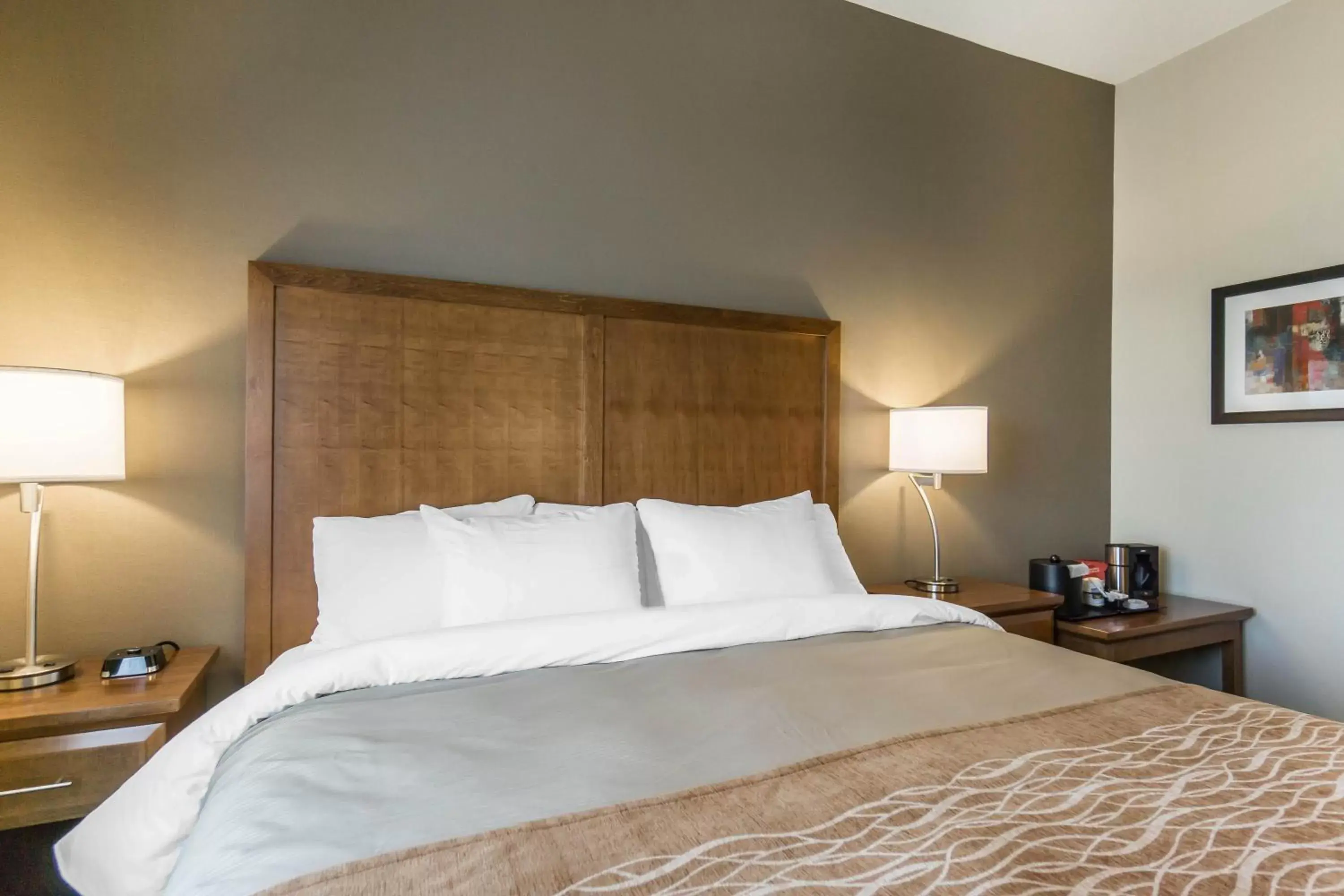 Decorative detail, Bed in Comfort Inn & Suites Edmonton International Airport